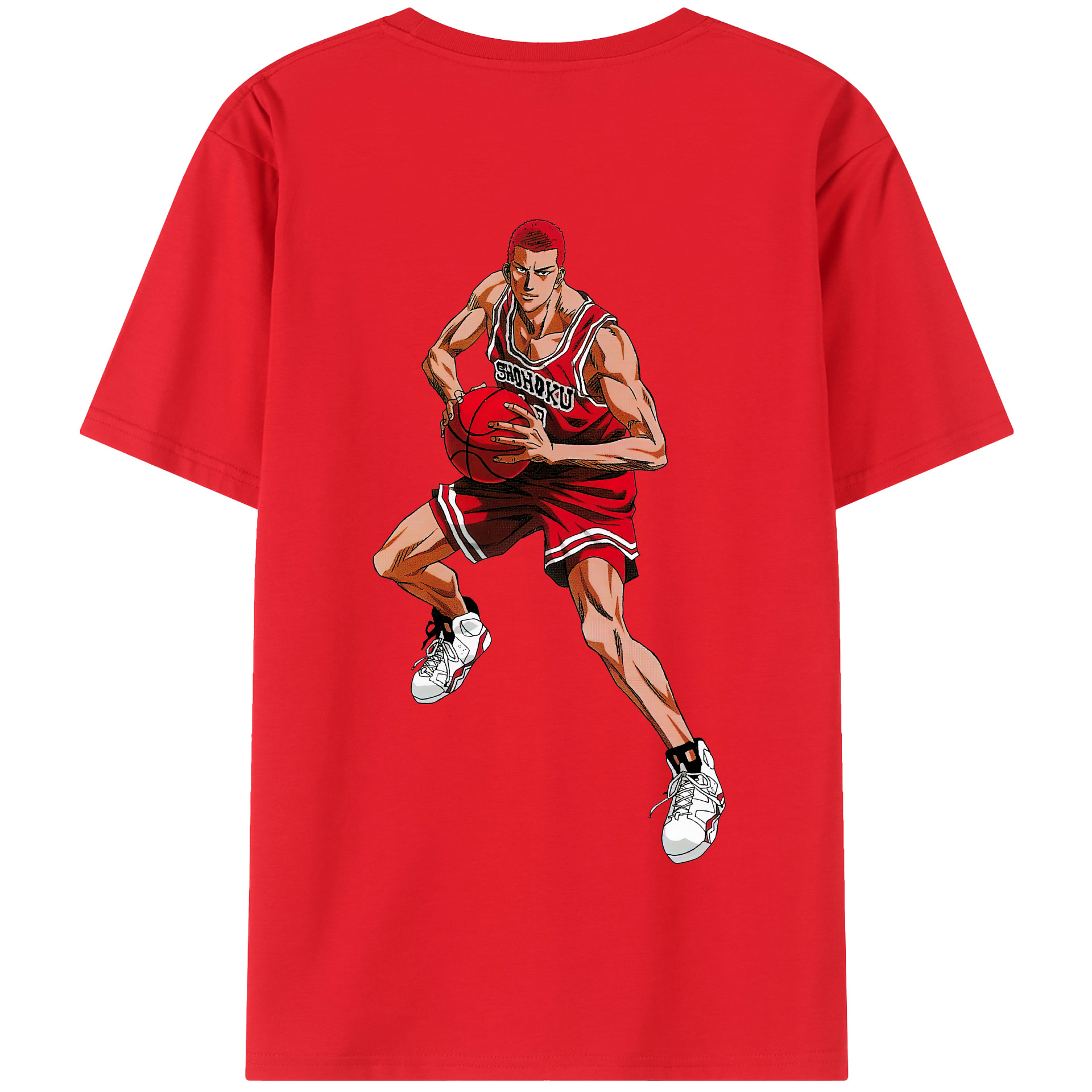SLAM DUNK／スラムダンク 綿100％半袖Tシャツ（背面プリント）