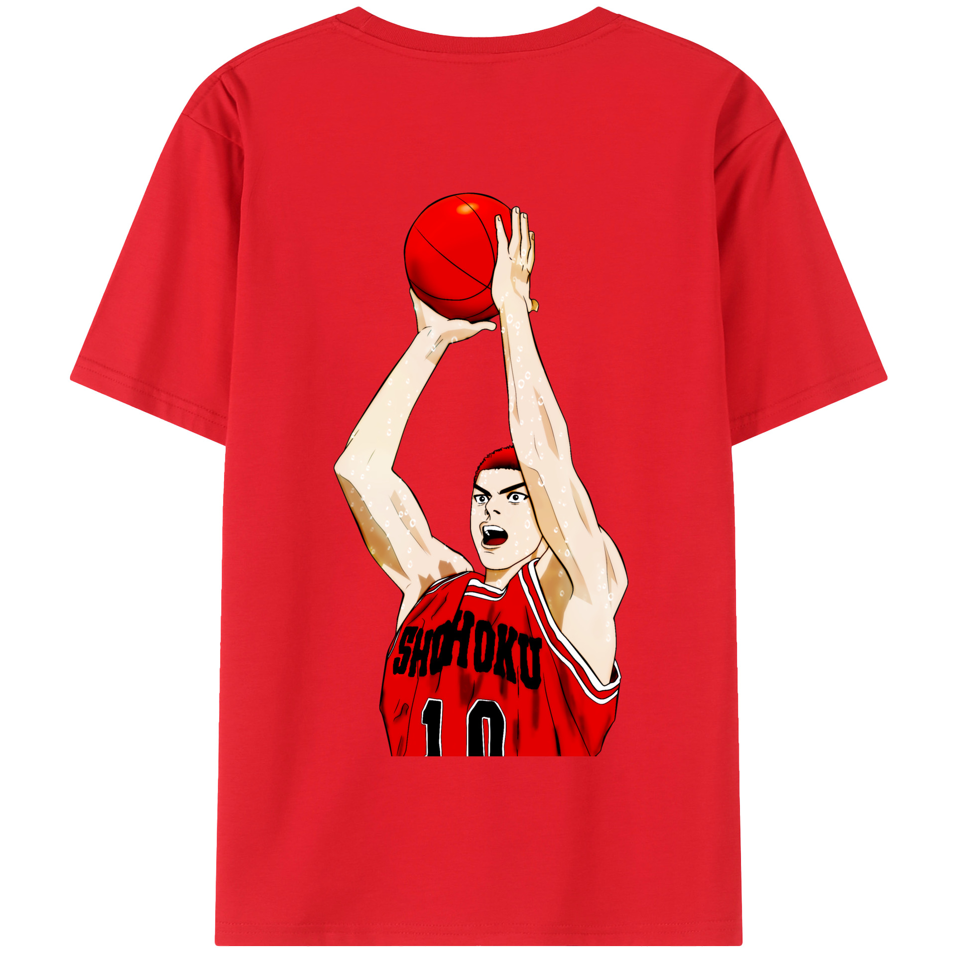 SLAM DUNK／スラムダンク 綿100％半袖Tシャツ（背面プリント）