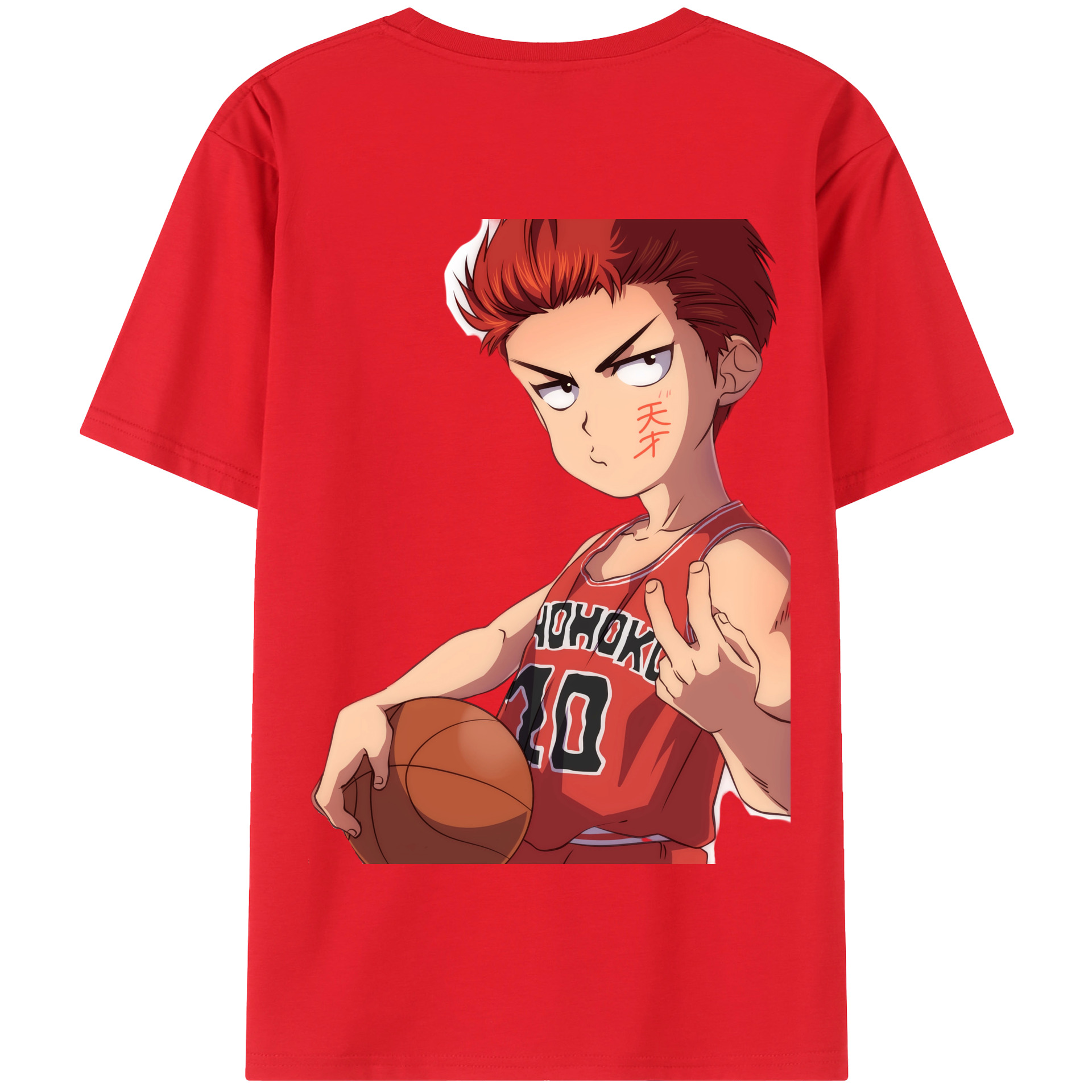 SLAM DUNK／スラムダンク 綿100％半袖Tシャツ（背面プリント）