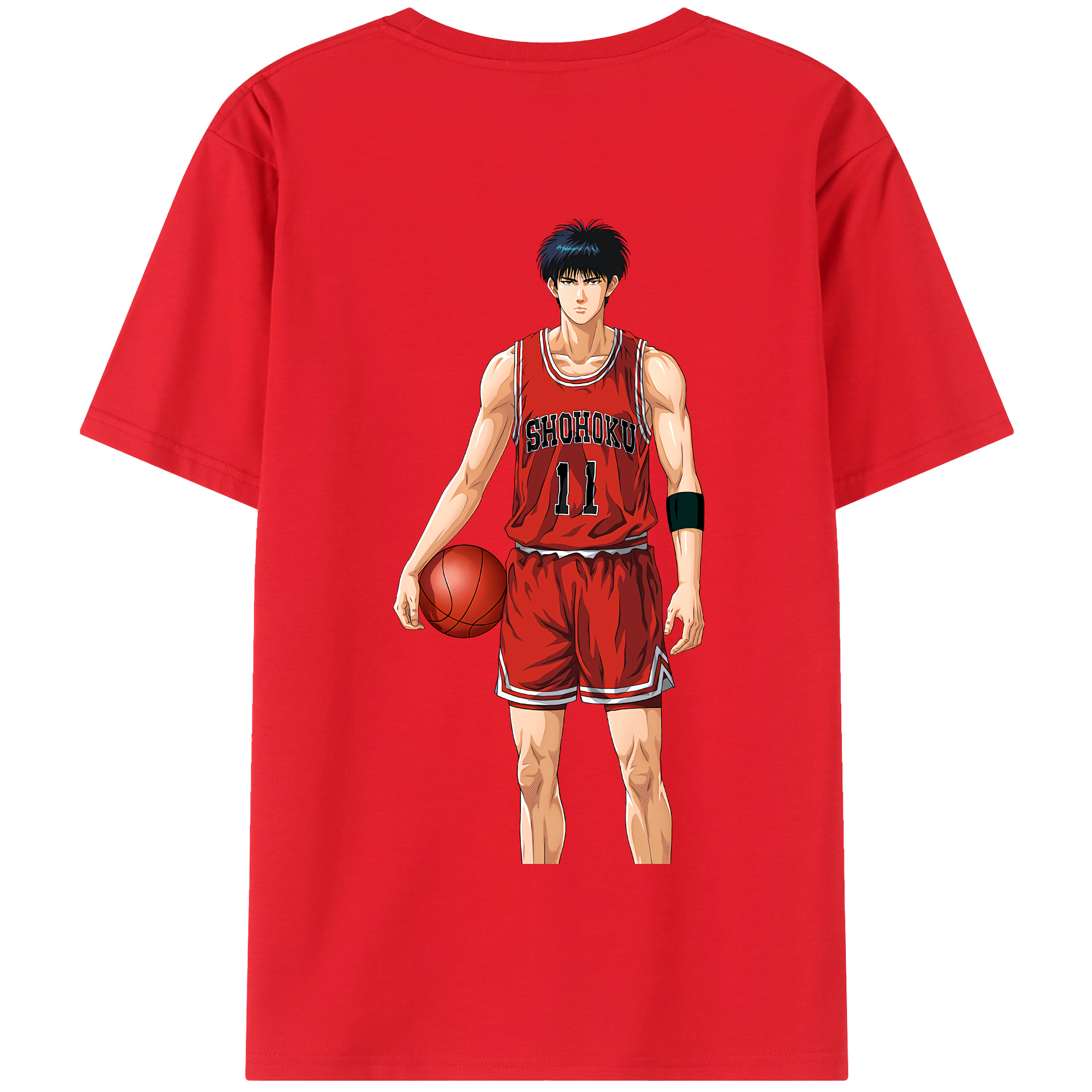 SLAM DUNK／スラムダンク 綿100％半袖Tシャツ（背面プリント）