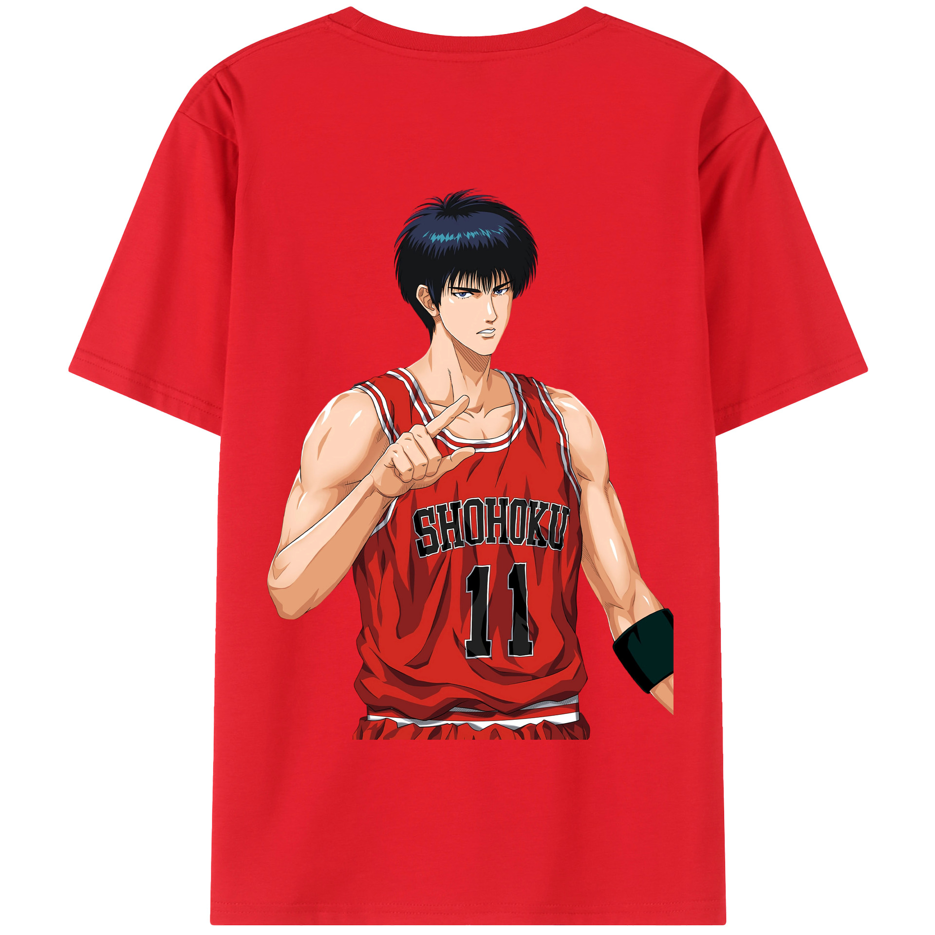 SLAM DUNK／スラムダンク 綿100％半袖Tシャツ（背面プリント）
