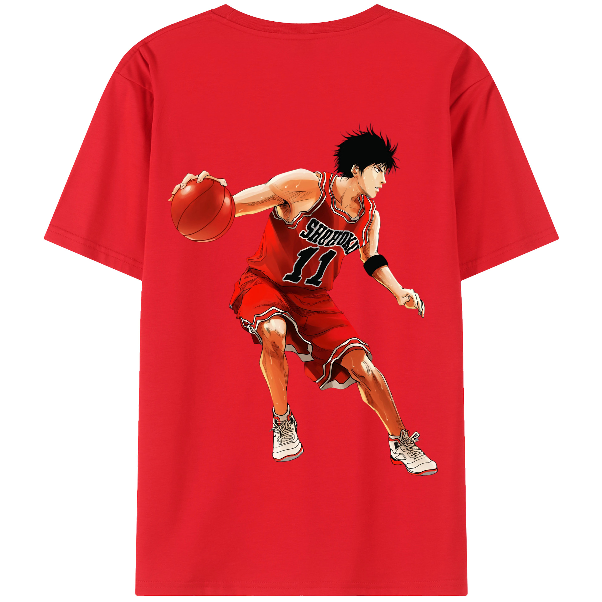 SLAM DUNK／スラムダンク 綿100％半袖Tシャツ（背面プリント）