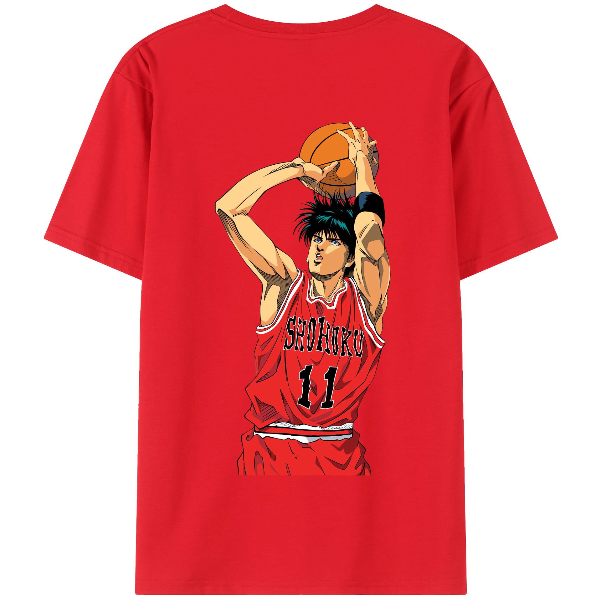 SLAM DUNK／スラムダンク 綿100％半袖Tシャツ（背面プリント）