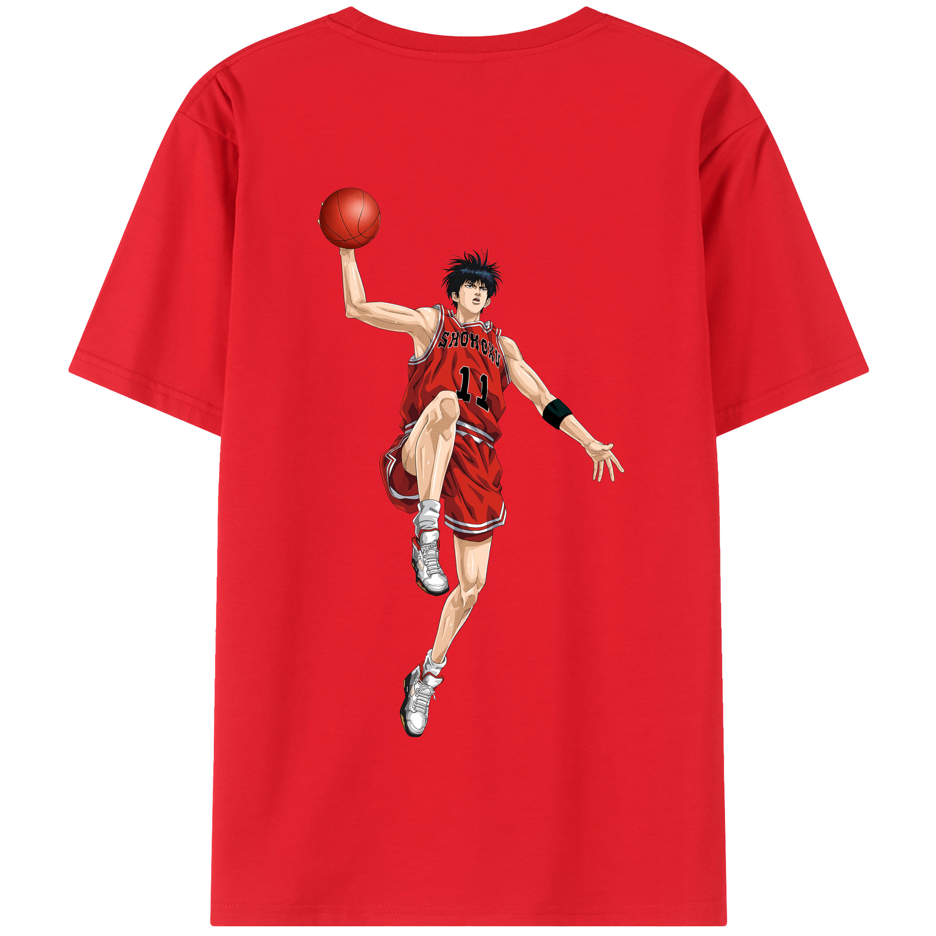 SLAM DUNK／スラムダンク 綿100％半袖Tシャツ（背面プリント）