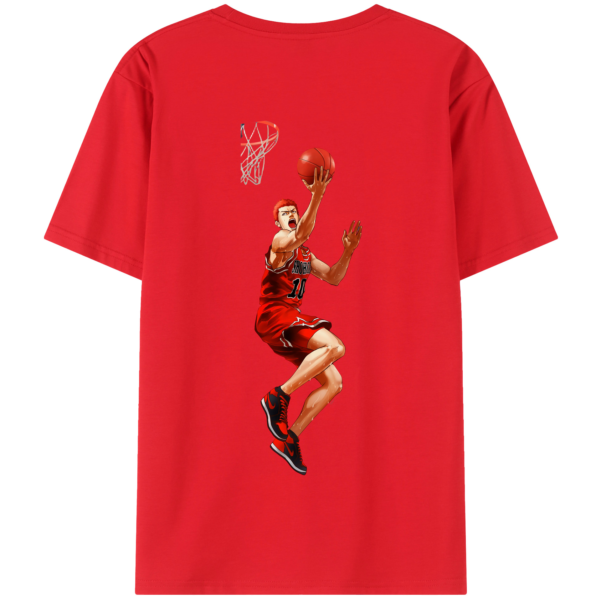 SLAM DUNK／スラムダンク 綿100％半袖Tシャツ（背面プリント）