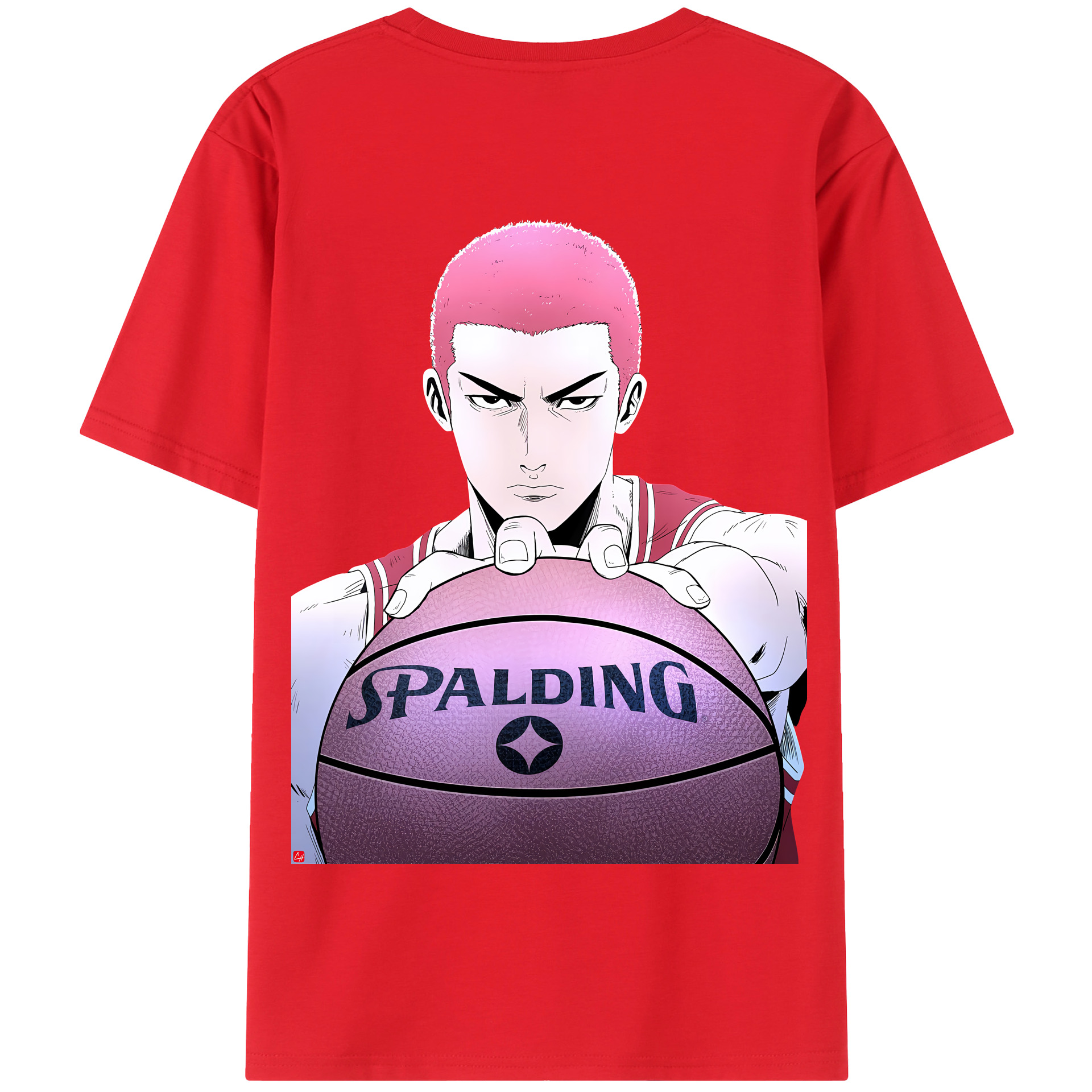 SLAM DUNK／スラムダンク 綿100％半袖Tシャツ（背面プリント）
