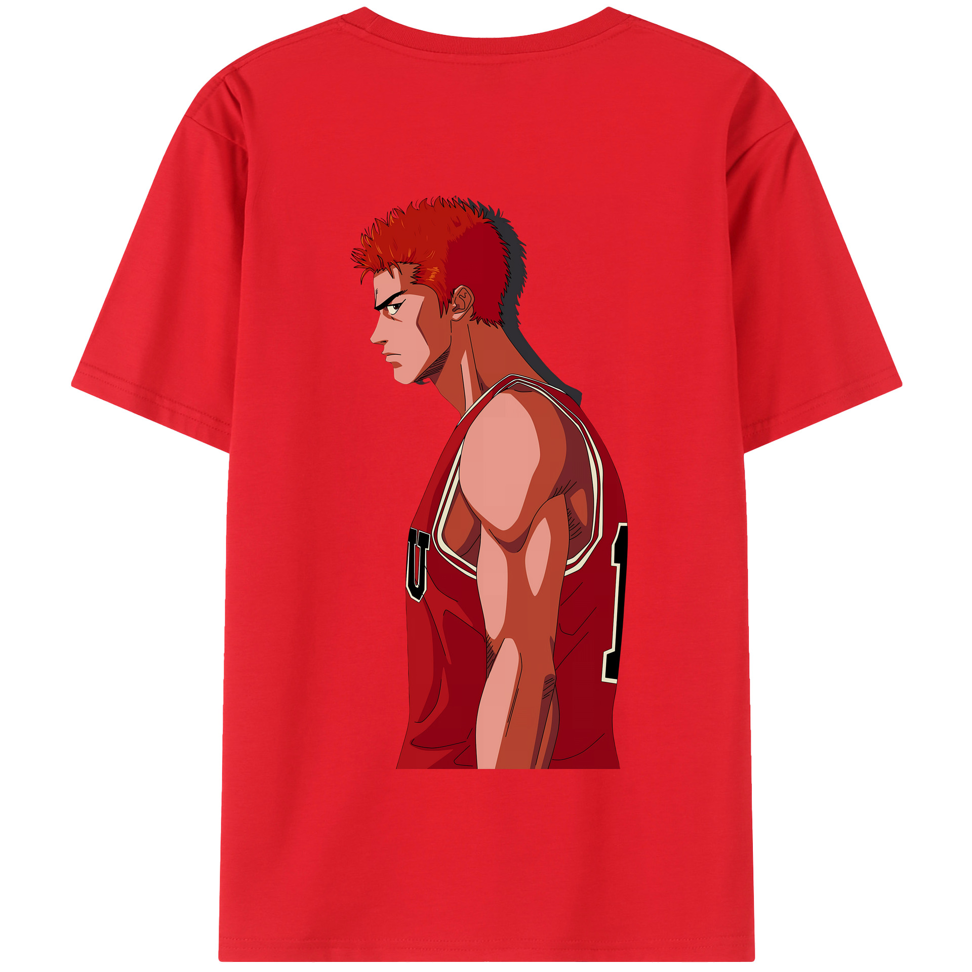 SLAM DUNK／スラムダンク 綿100％半袖Tシャツ（背面プリント）