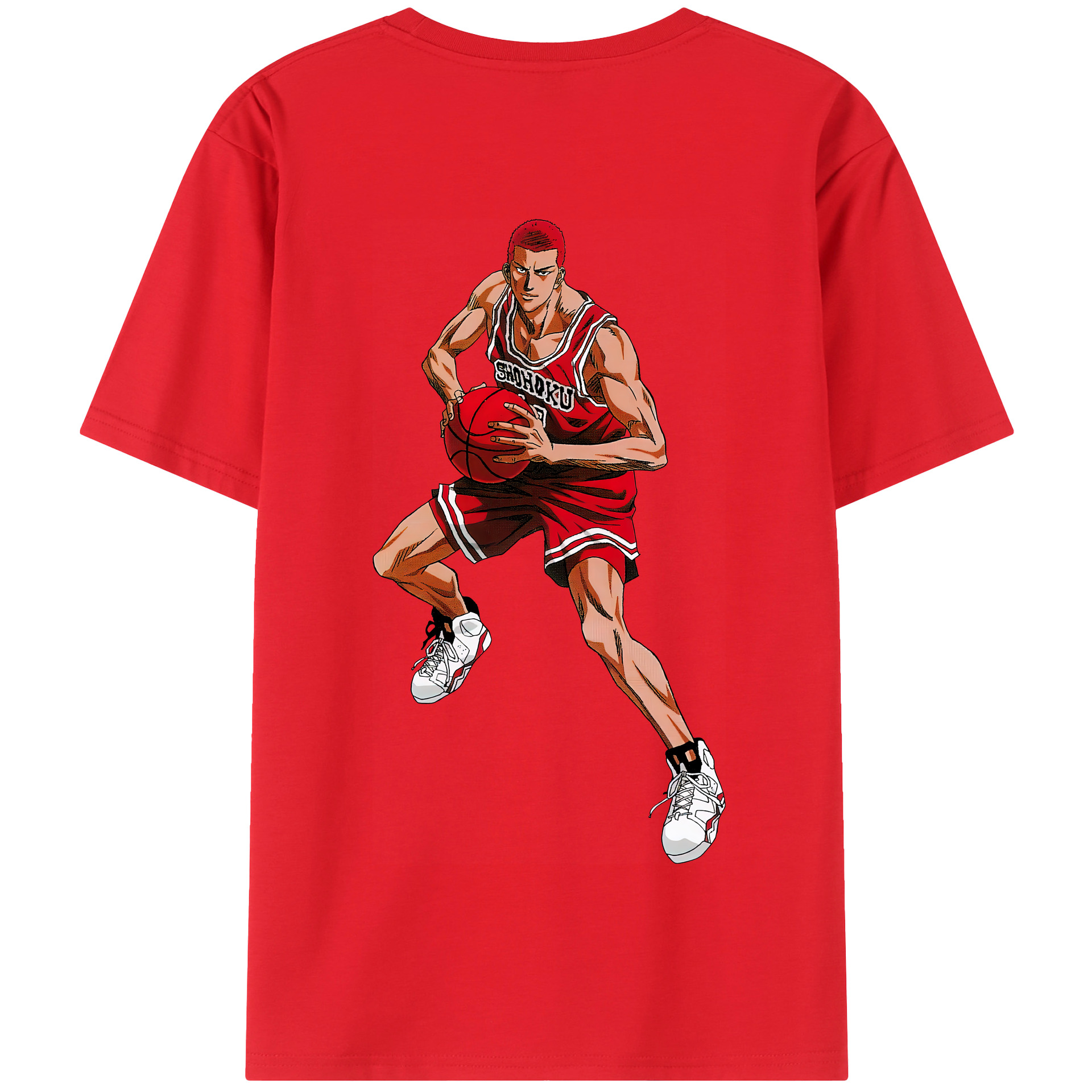 SLAM DUNK／スラムダンク 綿100％半袖Tシャツ（背面プリント）