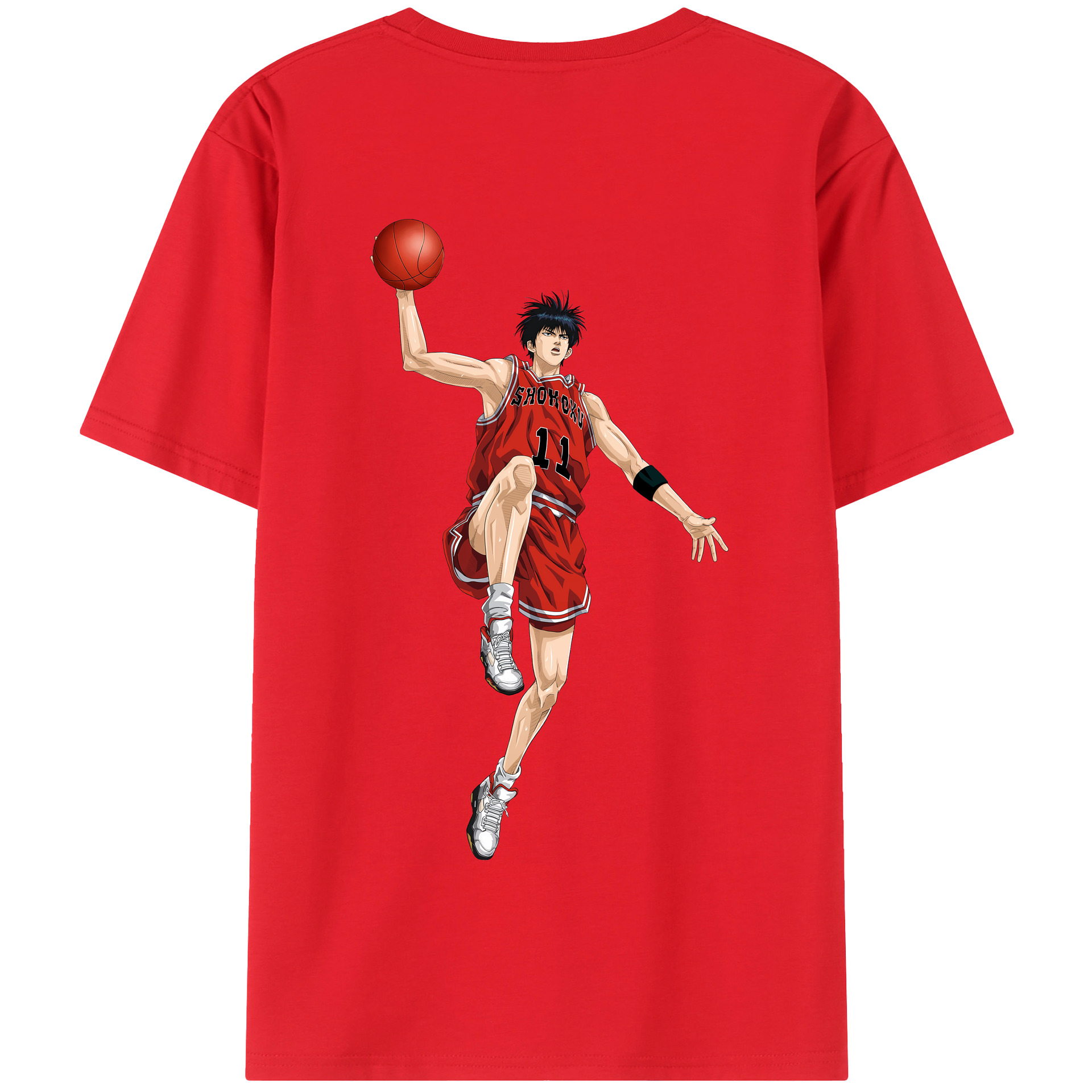 SLAM DUNK／スラムダンク 綿100％半袖Tシャツ（背面プリント）