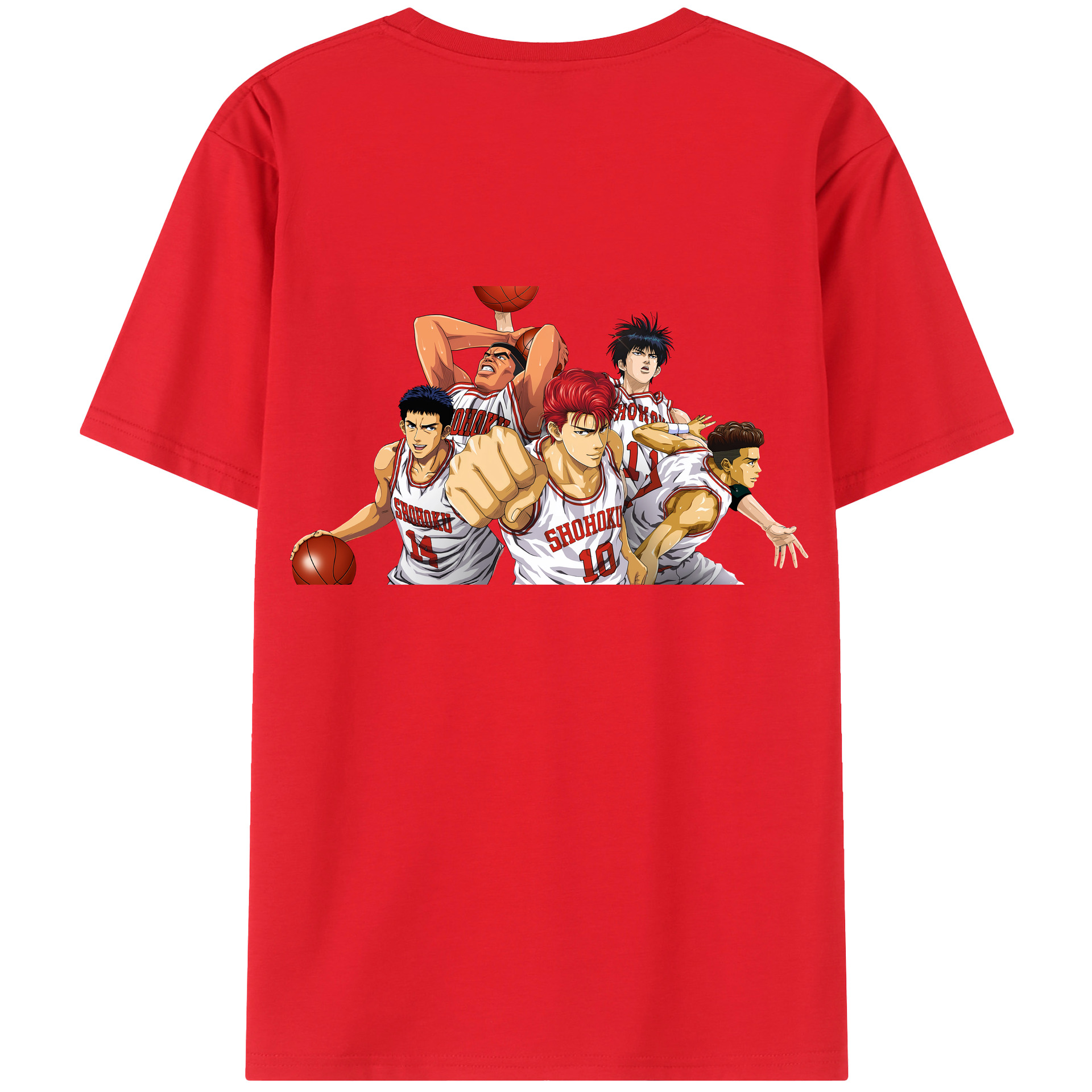 SLAM DUNK／スラムダンク 綿100％半袖Tシャツ（背面プリント）