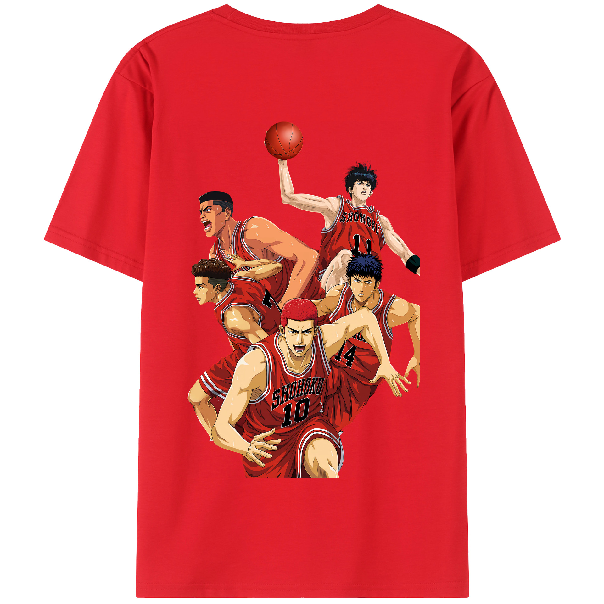 SLAM DUNK／スラムダンク 綿100％半袖Tシャツ（背面プリント）
