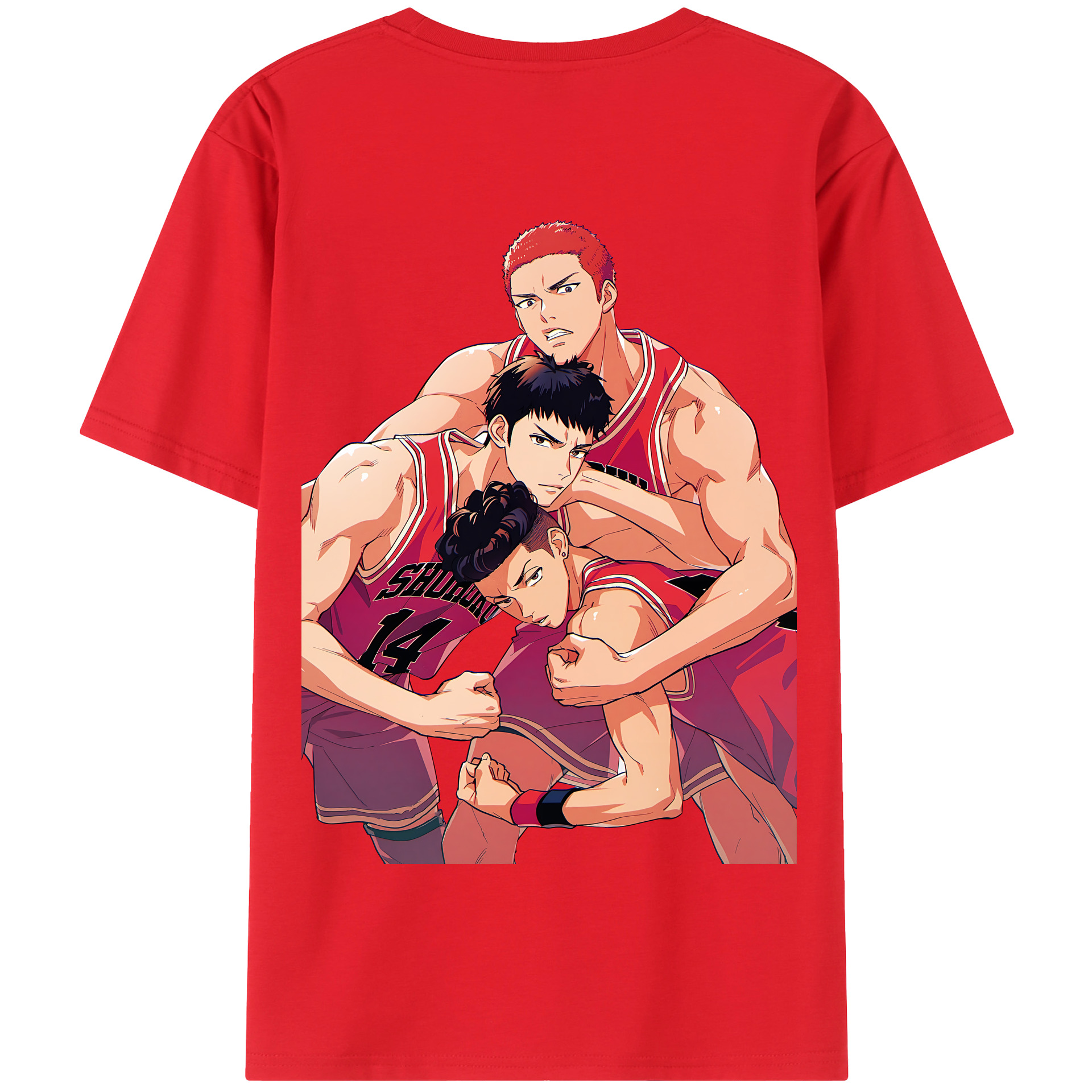 SLAM DUNK／スラムダンク 綿100％半袖Tシャツ（背面プリント）