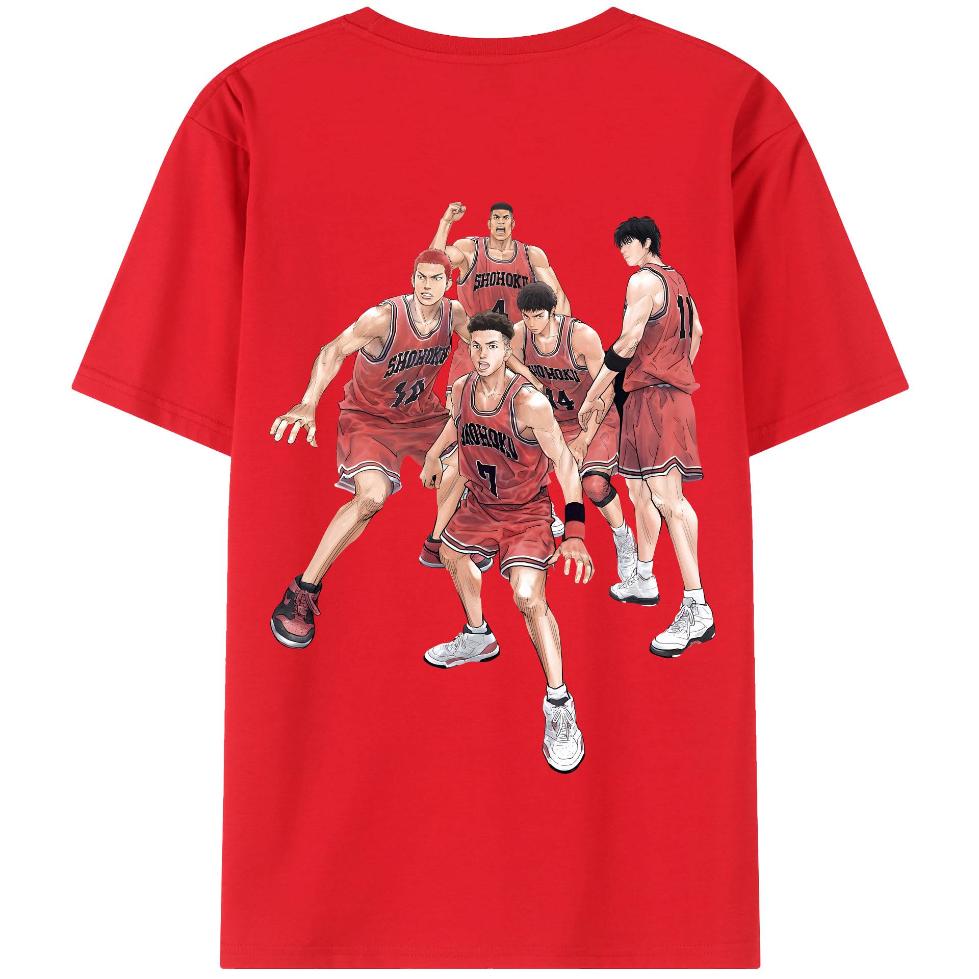 SLAM DUNK／スラムダンク 綿100％半袖Tシャツ（背面プリント）