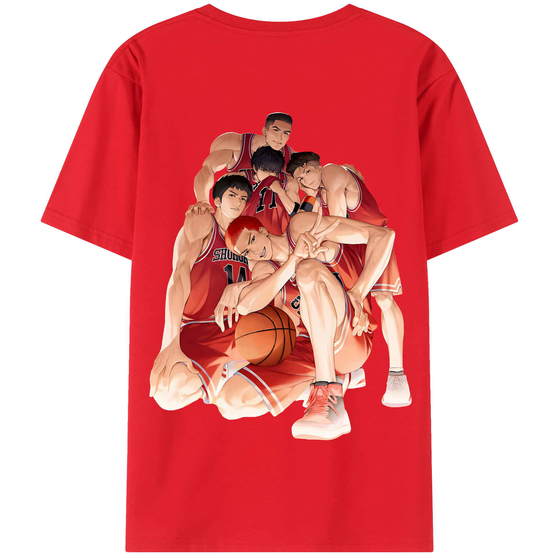 （画像用） SLAM DUNK／スラムダンク 綿100％半袖Tシャツ（背面プリント）