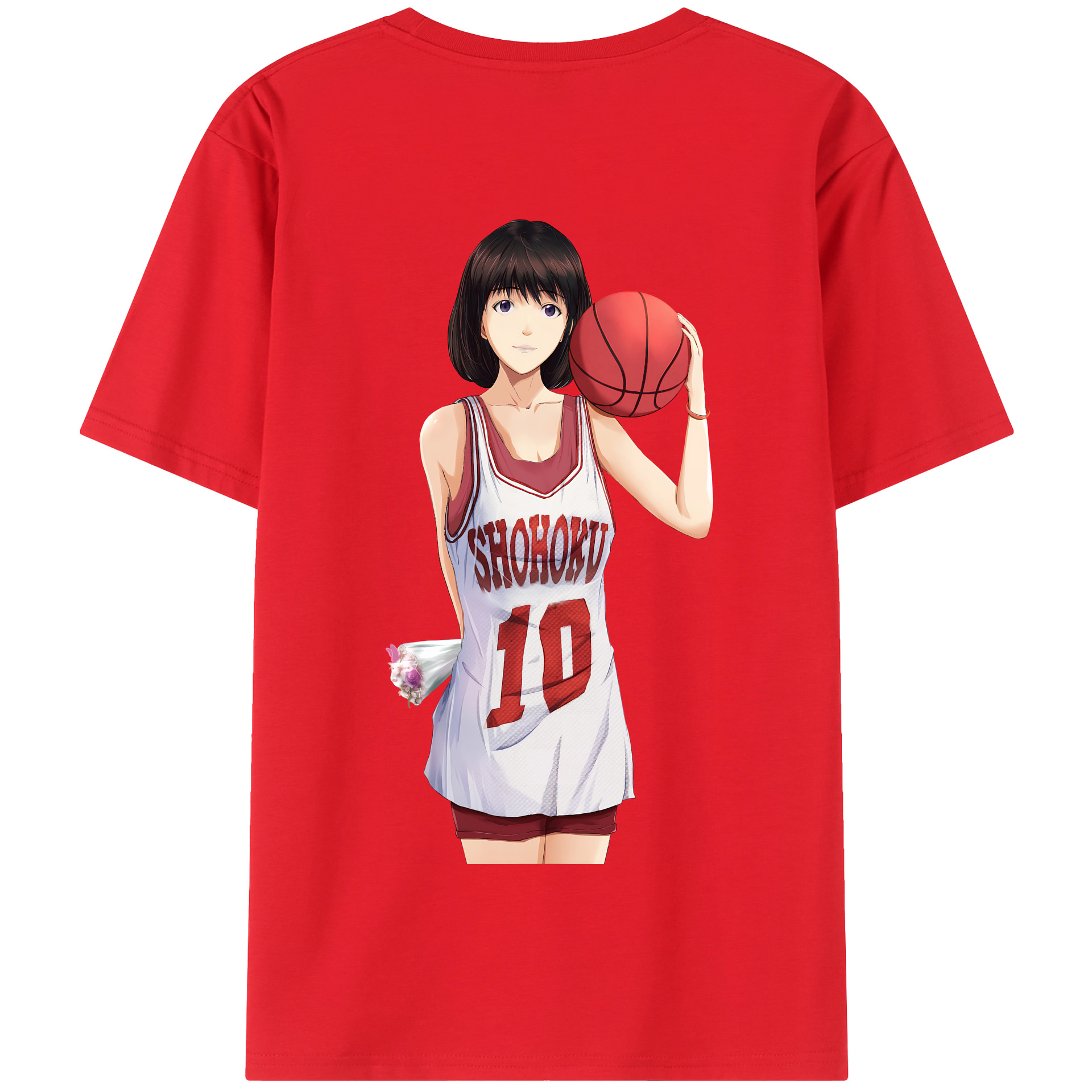 SLAM DUNK／スラムダンク 綿100％半袖Tシャツ（背面プリント）