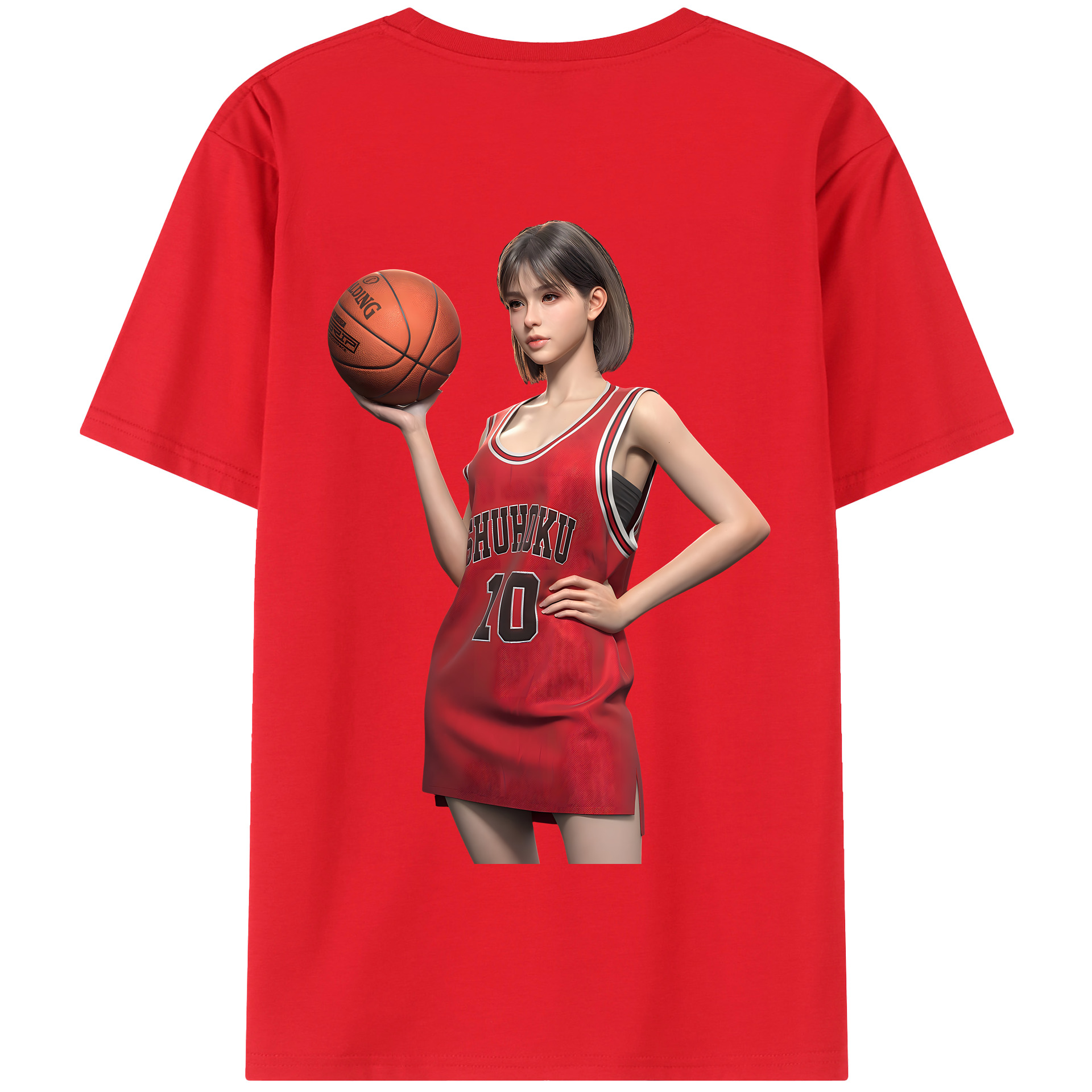 SLAM DUNK／スラムダンク 綿100％半袖Tシャツ（背面プリント）