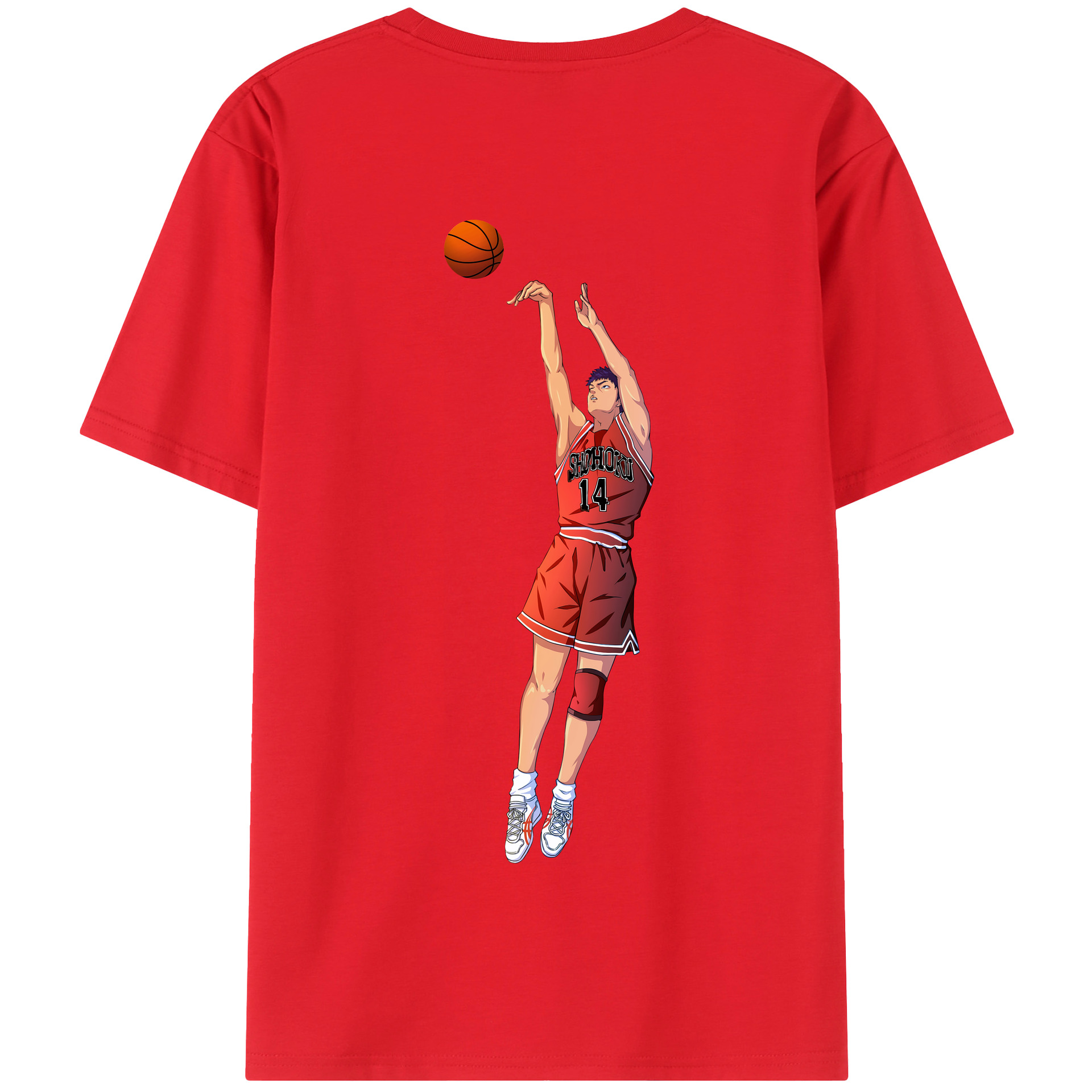 SLAM DUNK／スラムダンク 綿100％半袖Tシャツ（背面プリント）