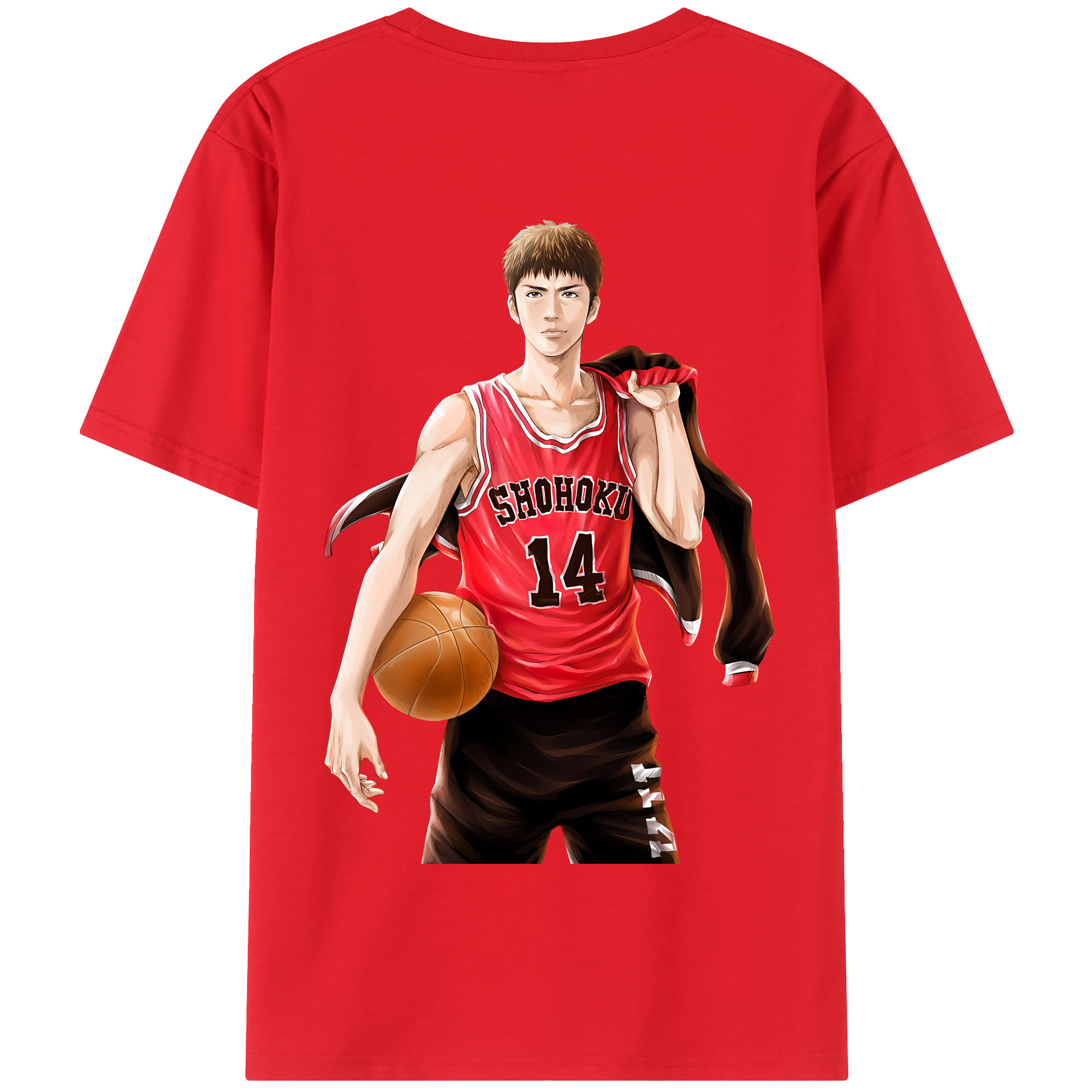 SLAM DUNK／スラムダンク 綿100％半袖Tシャツ（背面プリント）