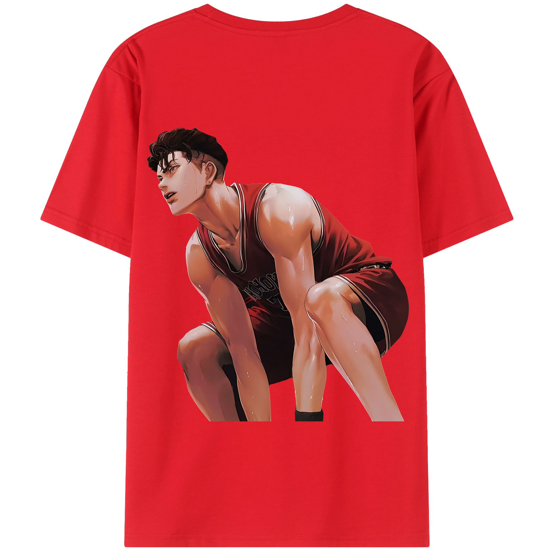 SLAM DUNK／スラムダンク 綿100％半袖Tシャツ（背面プリント）