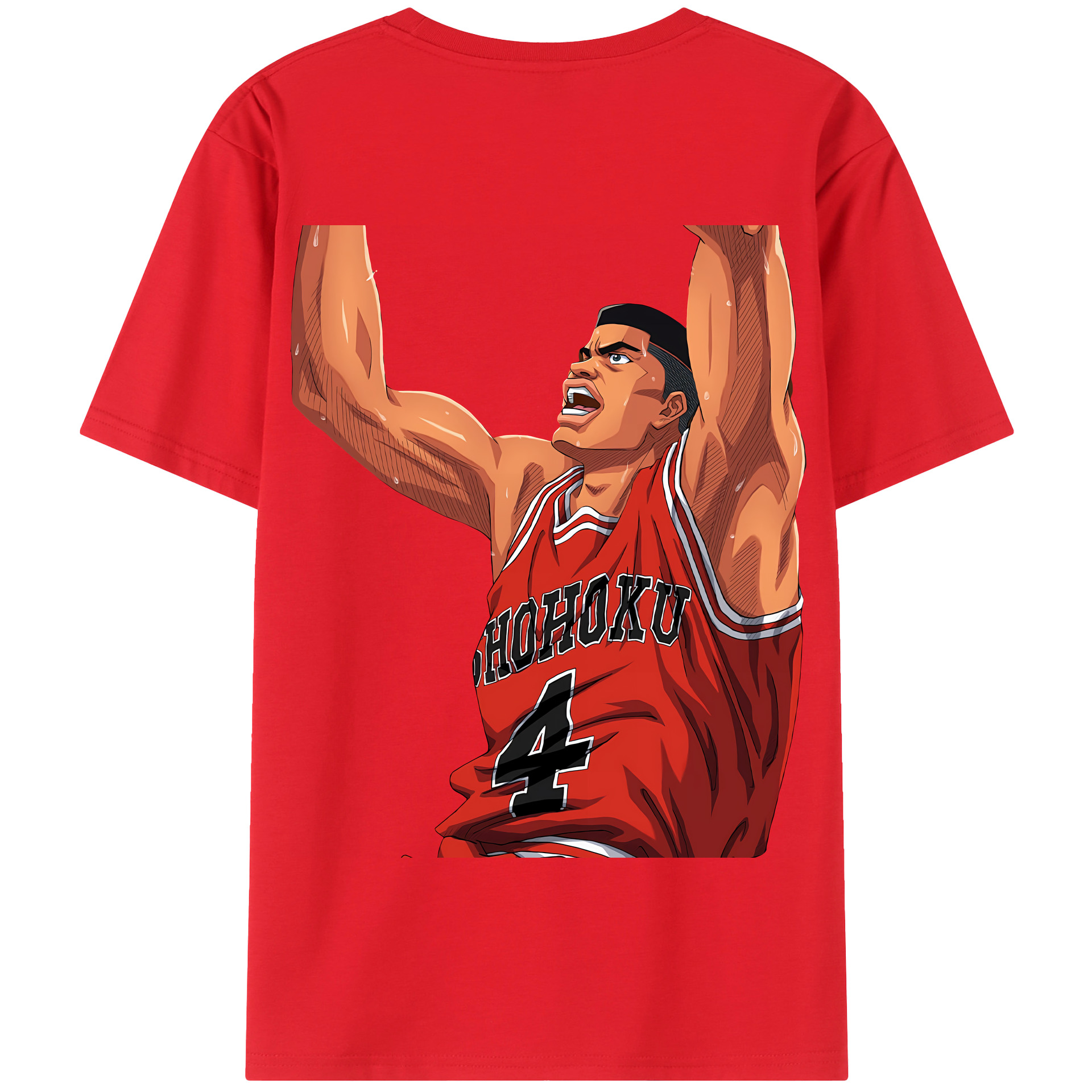 SLAM DUNK／スラムダンク 綿100％半袖Tシャツ（背面プリント）