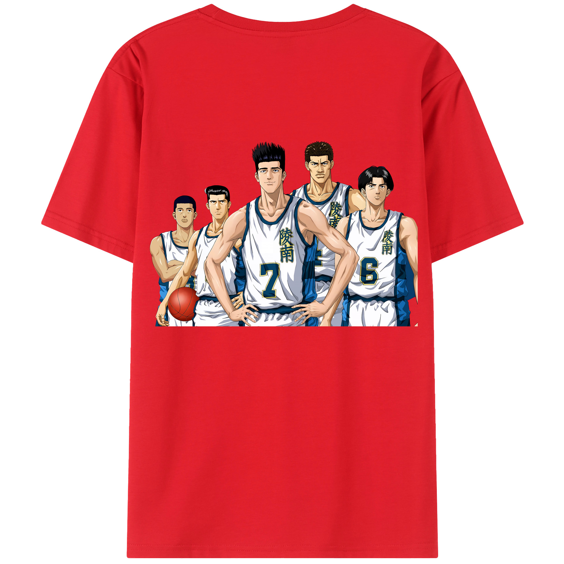 SLAM DUNK／スラムダンク 綿100％半袖Tシャツ（背面プリント）
