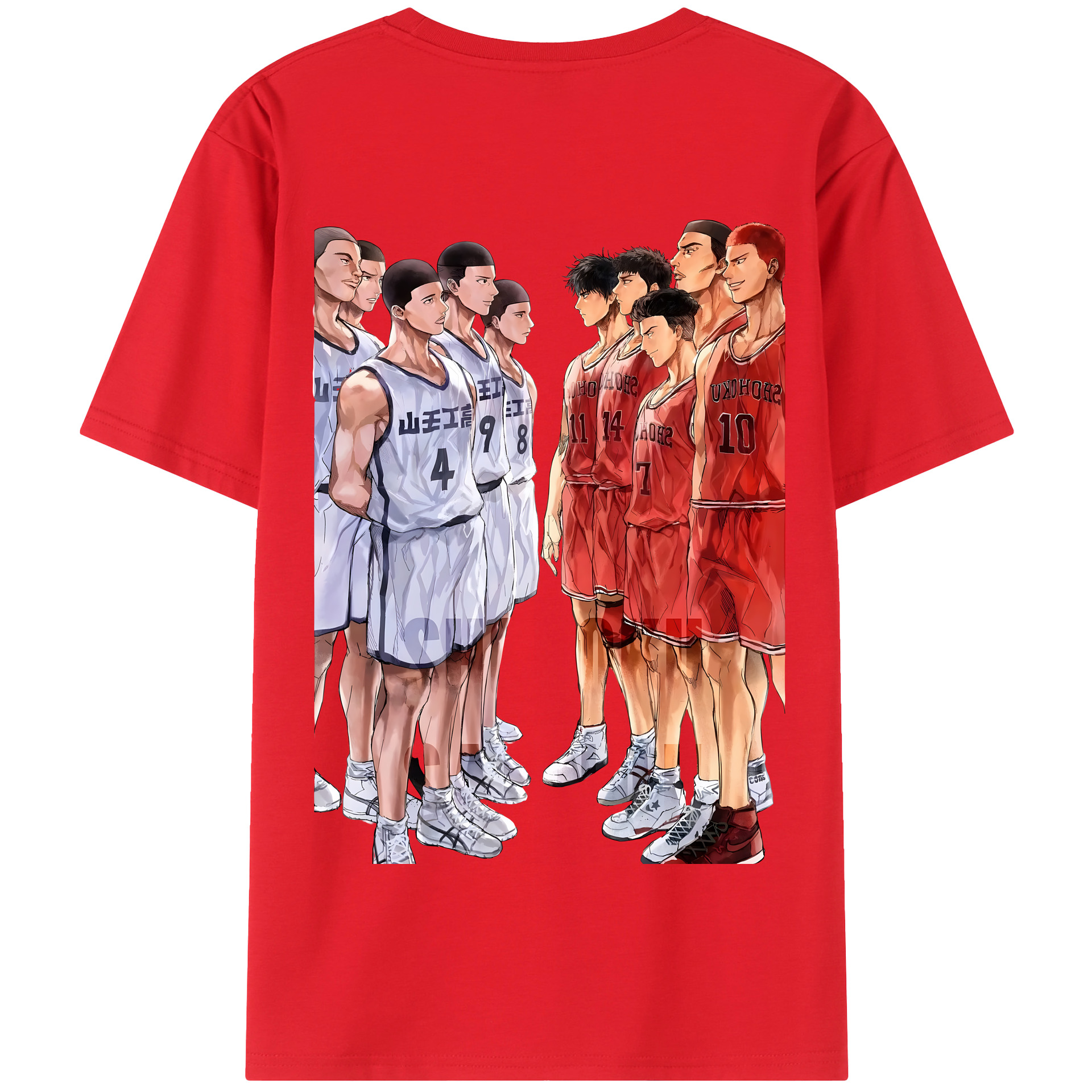 SLAM DUNK／スラムダンク 綿100％半袖Tシャツ（背面プリント）