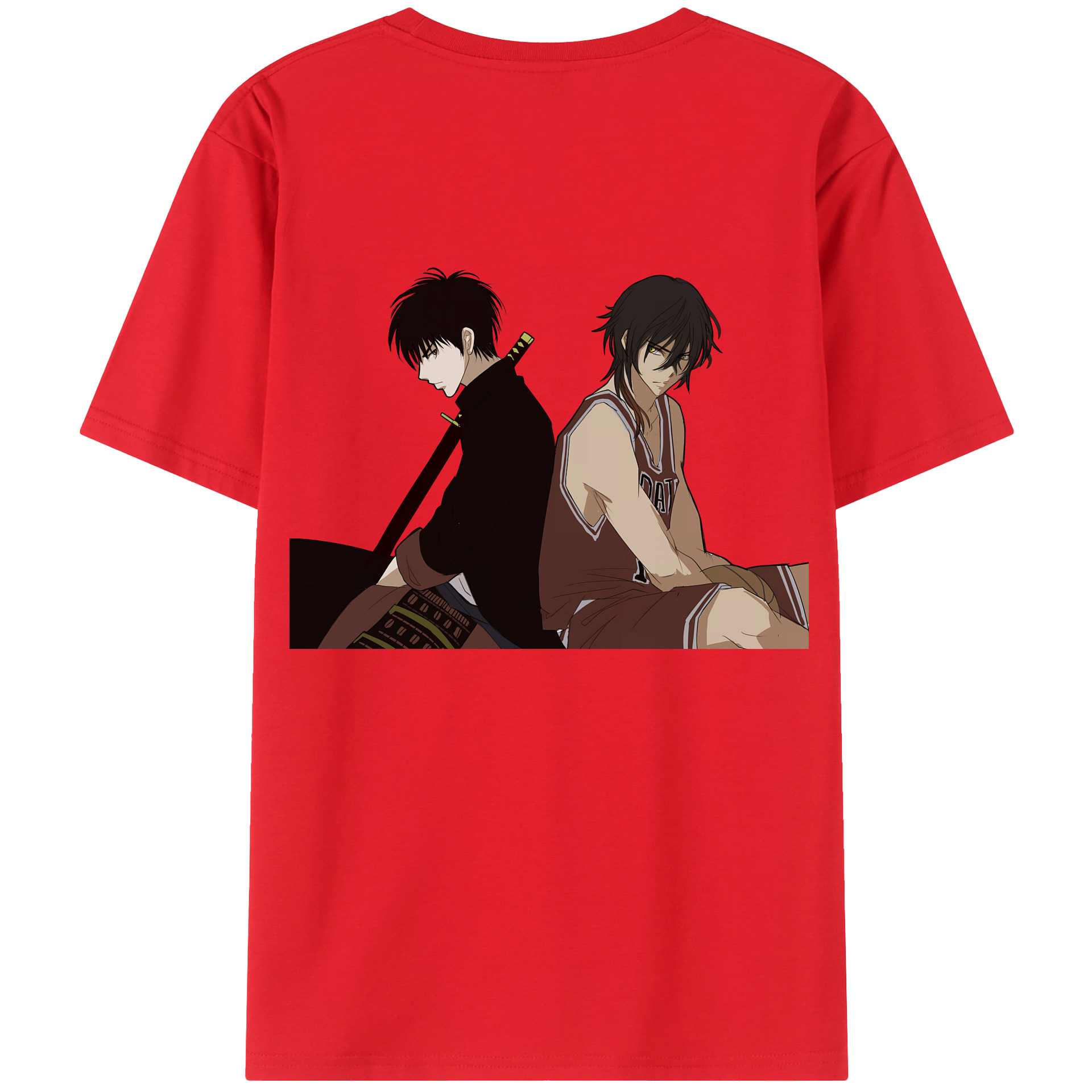 SLAM DUNK／スラムダンク 綿100％半袖Tシャツ（背面プリント）
