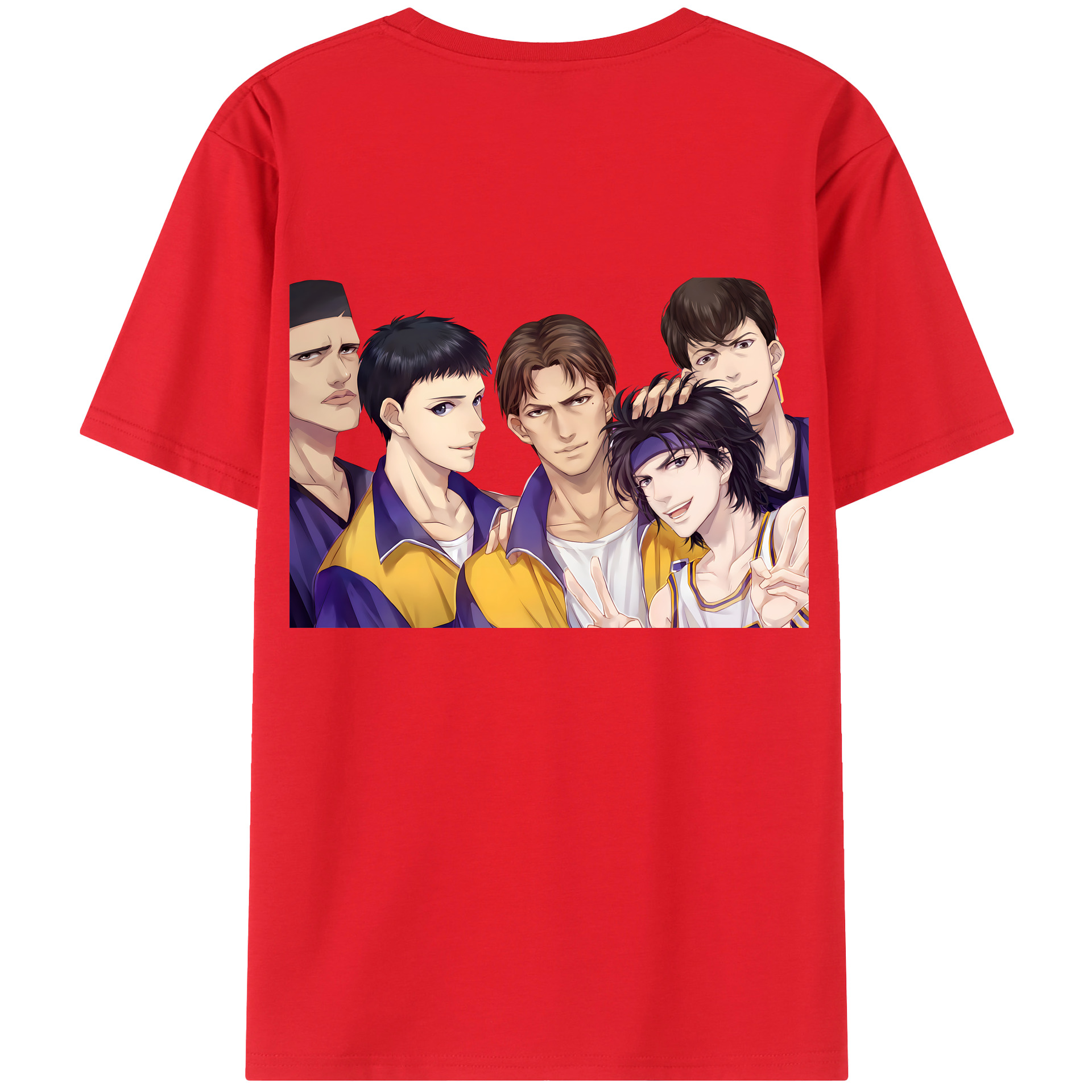 SLAM DUNK／スラムダンク 綿100％半袖Tシャツ（背面プリント）