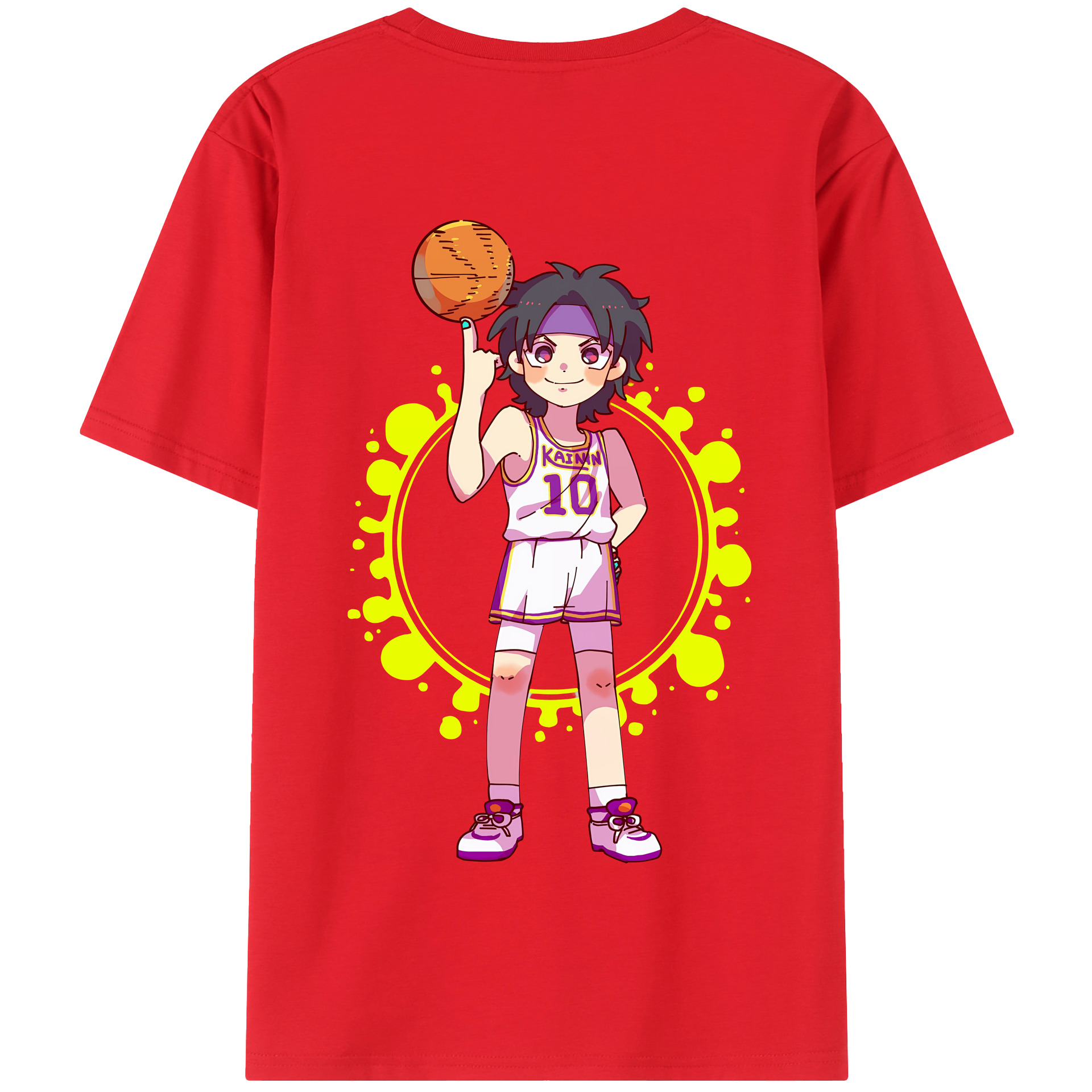 SLAM DUNK／スラムダンク 綿100％半袖Tシャツ（背面プリント）