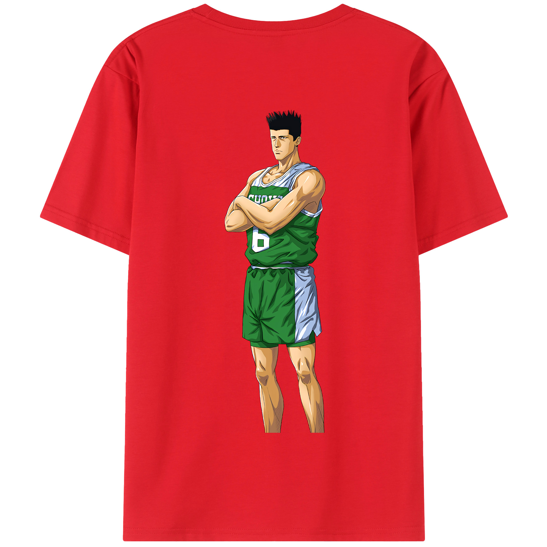 SLAM DUNK／スラムダンク 綿100％半袖Tシャツ（背面プリント）