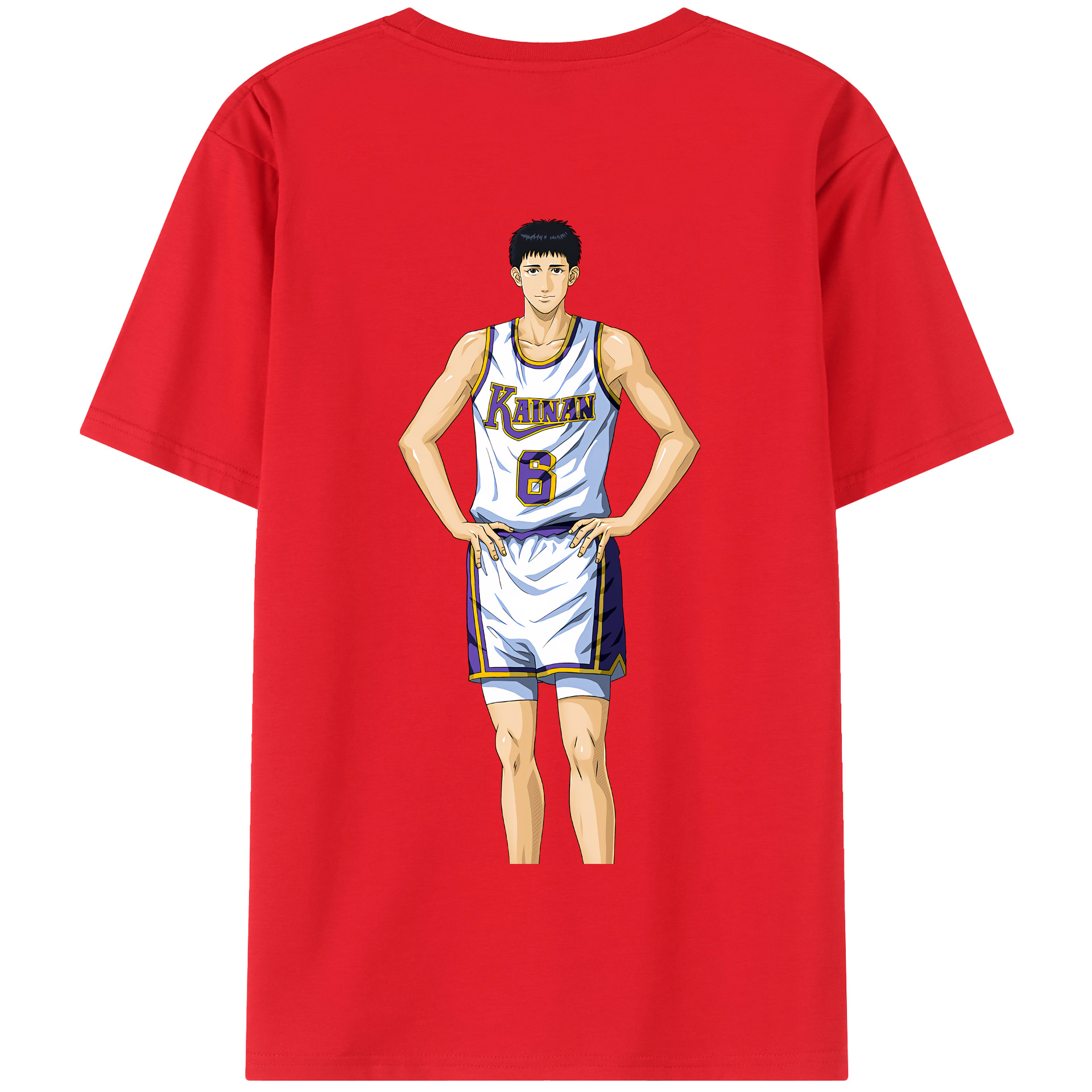 SLAM DUNK／スラムダンク 綿100％半袖Tシャツ（背面プリント）