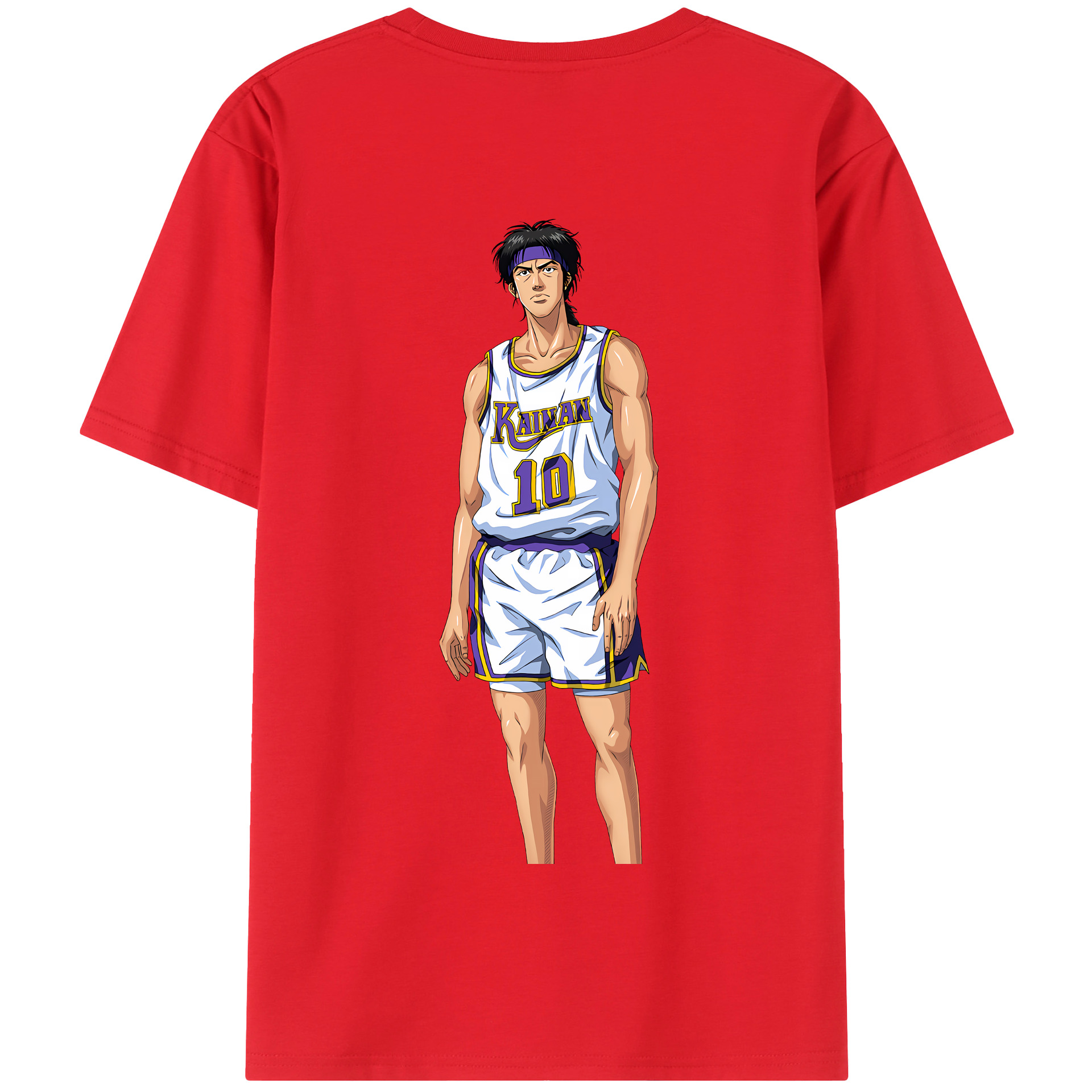 SLAM DUNK／スラムダンク 綿100％半袖Tシャツ（背面プリント）