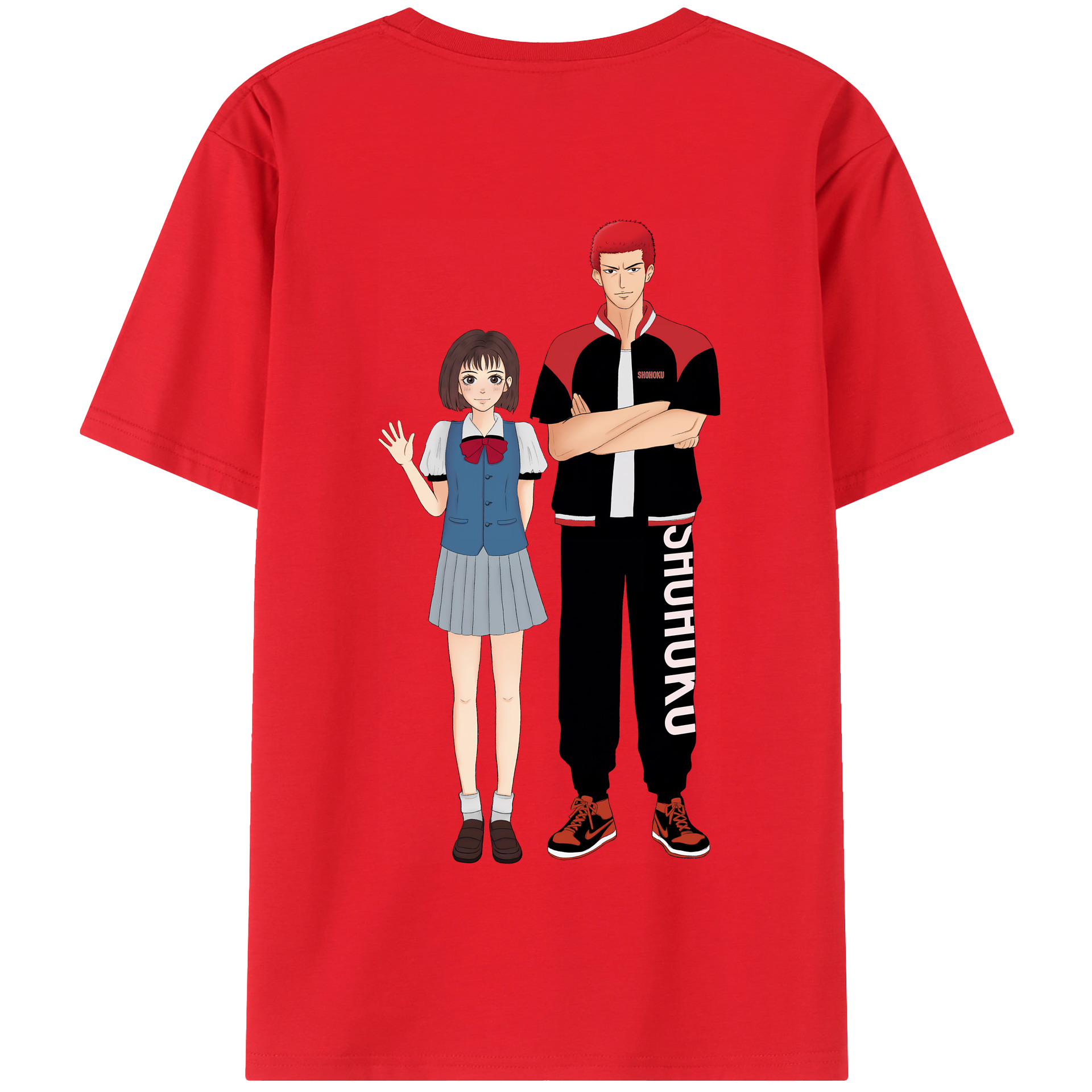 SLAM DUNK／スラムダンク 綿100％半袖Tシャツ（背面プリント）