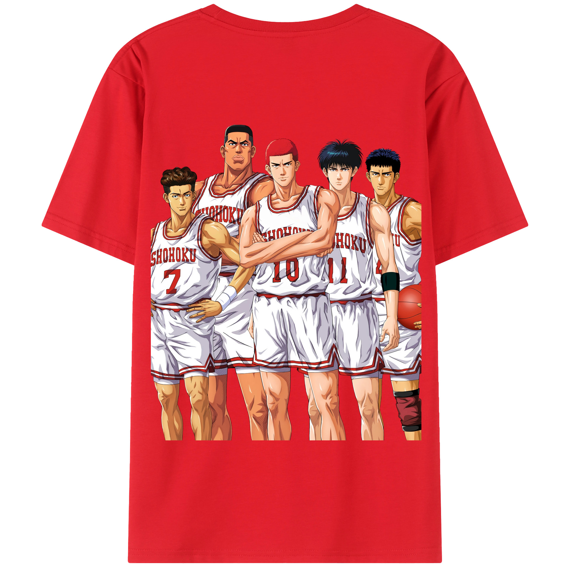 SLAM DUNK／スラムダンク 綿100％半袖Tシャツ（背面プリント）