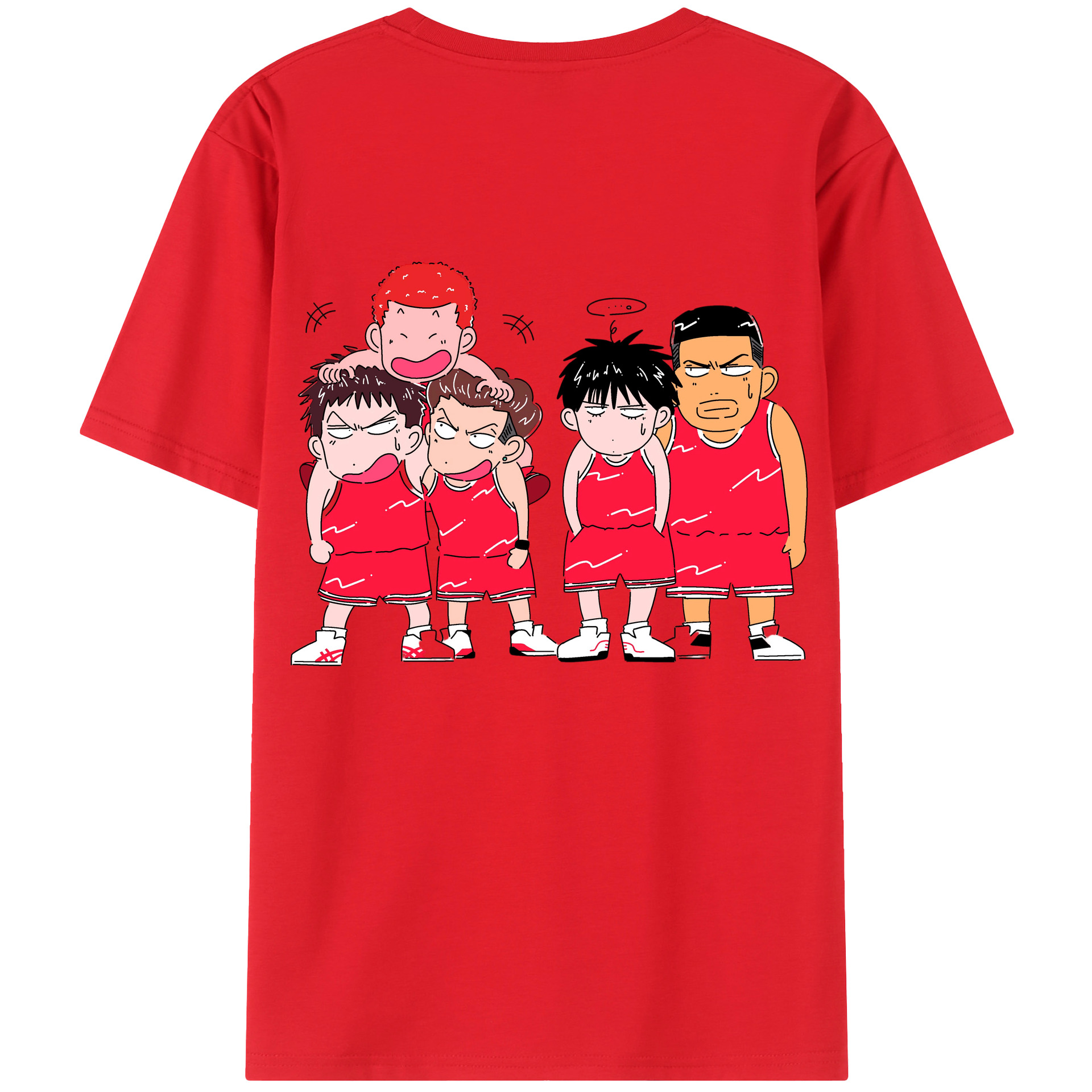 SLAM DUNK／スラムダンク 綿100％半袖Tシャツ（背面プリント）