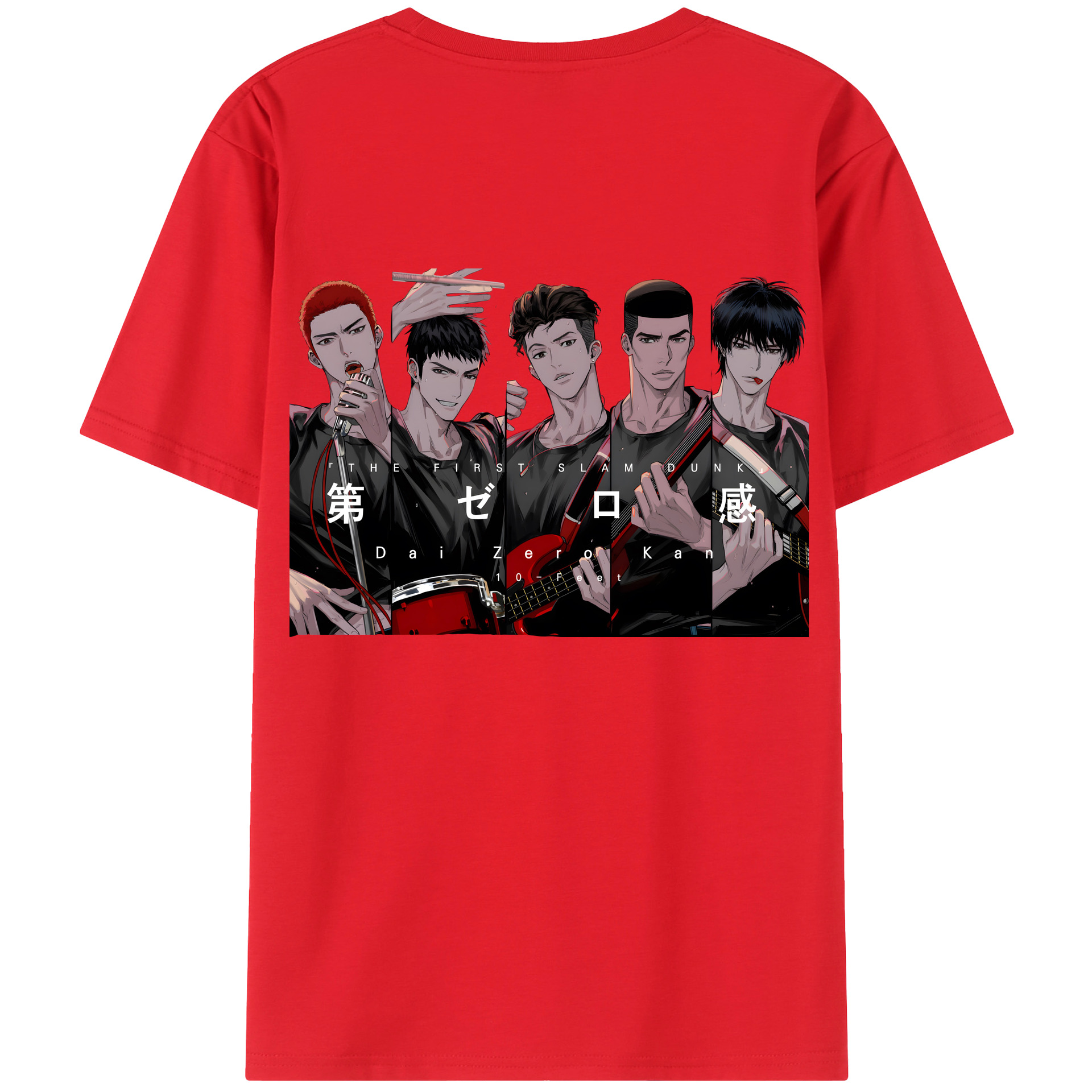 SLAM DUNK／スラムダンク 綿100％半袖Tシャツ（背面プリント）