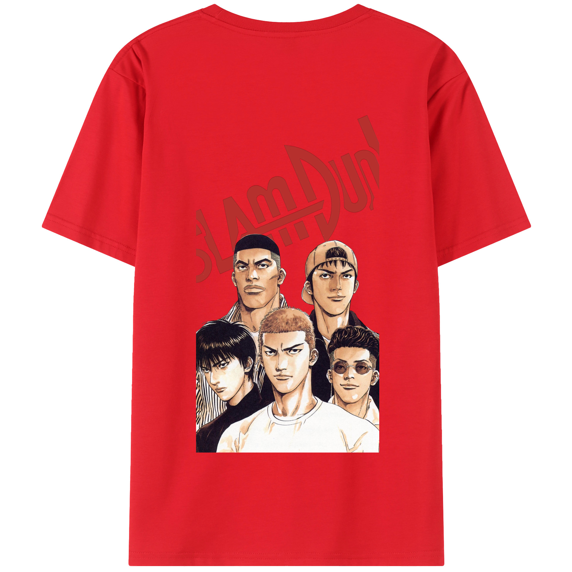 SLAM DUNK／スラムダンク 綿100％半袖Tシャツ（背面プリント）