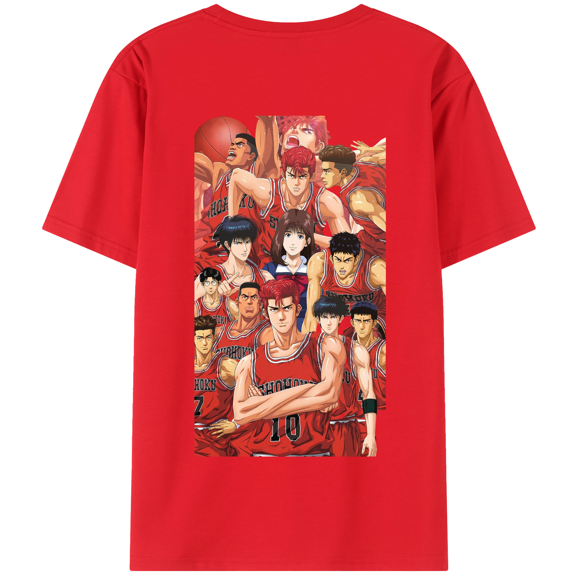 SLAM DUNK／スラムダンク 綿100％半袖Tシャツ（背面プリント）