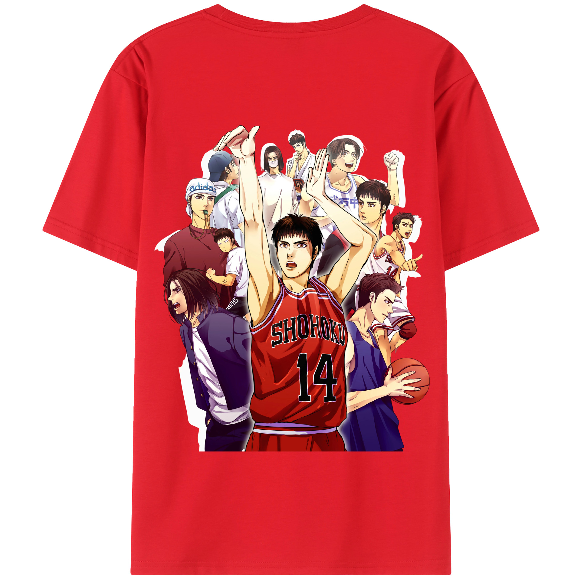 SLAM DUNK／スラムダンク 綿100％半袖Tシャツ（背面プリント）