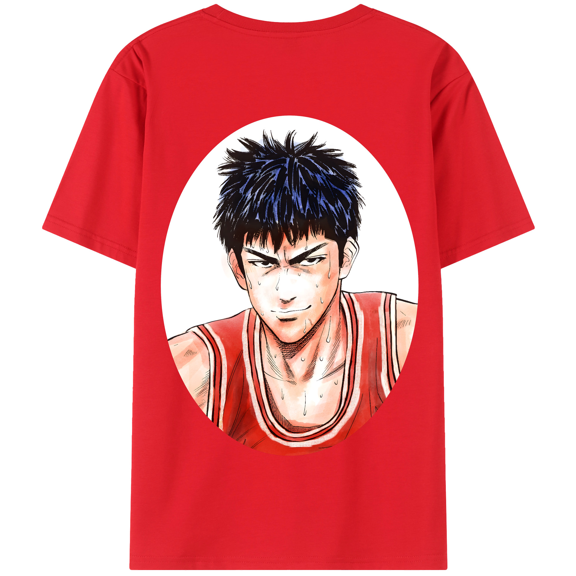 SLAM DUNK／スラムダンク 綿100％半袖Tシャツ（背面プリント）