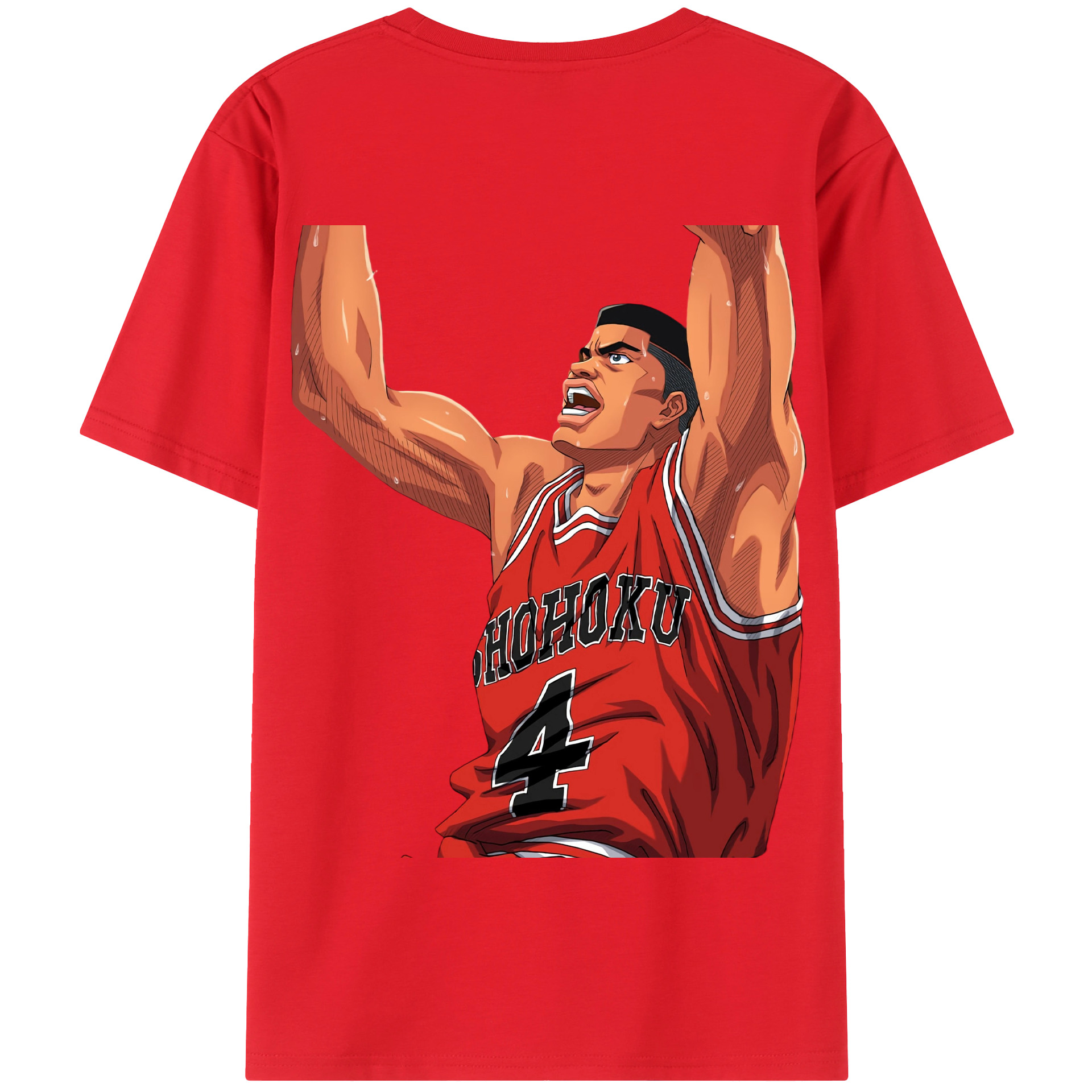 SLAM DUNK／スラムダンク 綿100％半袖Tシャツ（背面プリント）