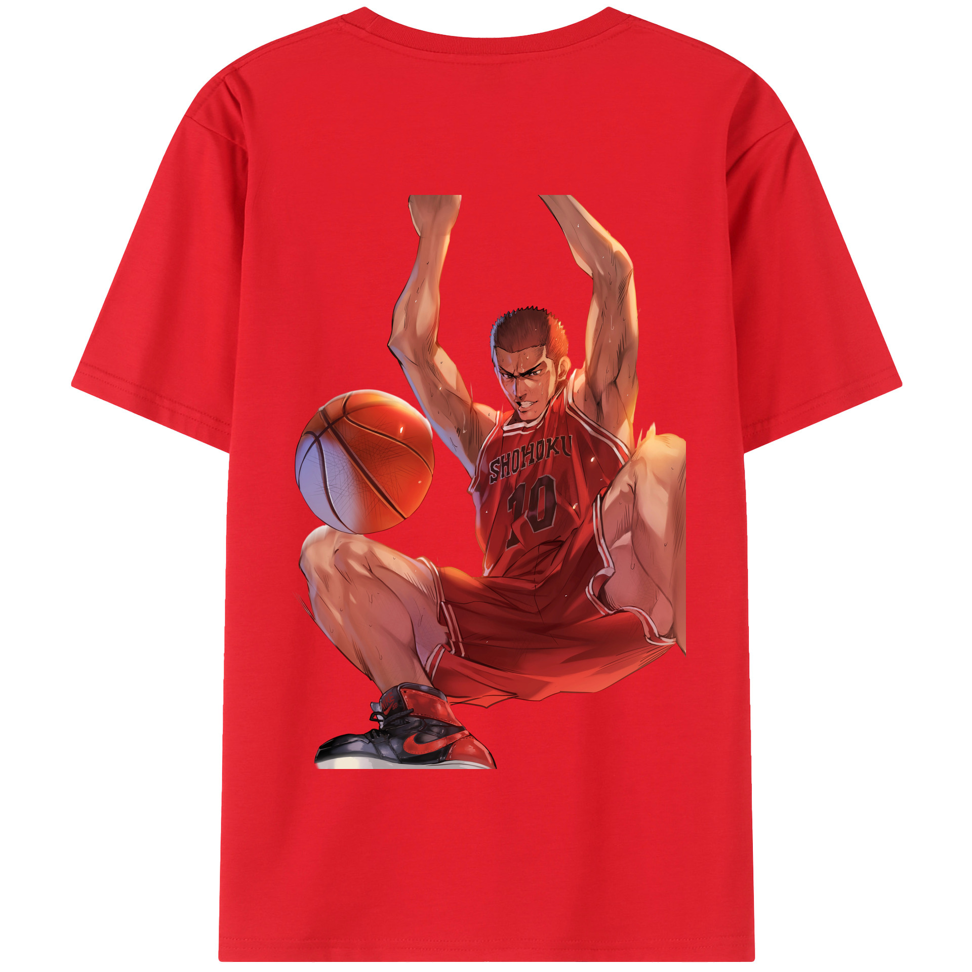 SLAM DUNK／スラムダンク 綿100％半袖Tシャツ（背面プリント）