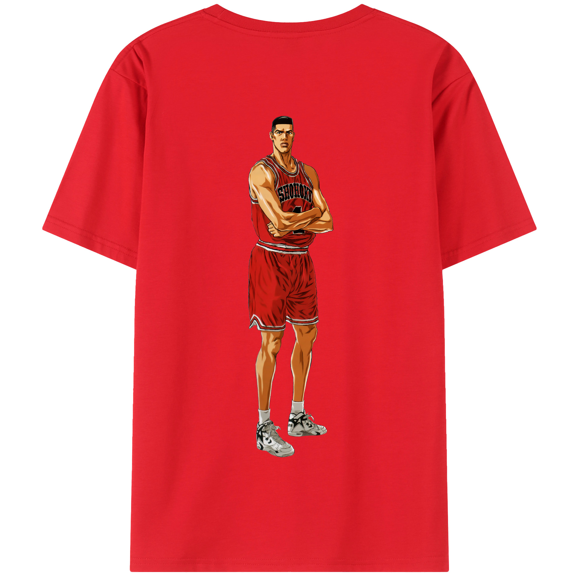 SLAM DUNK／スラムダンク 綿100％半袖Tシャツ（背面プリント）