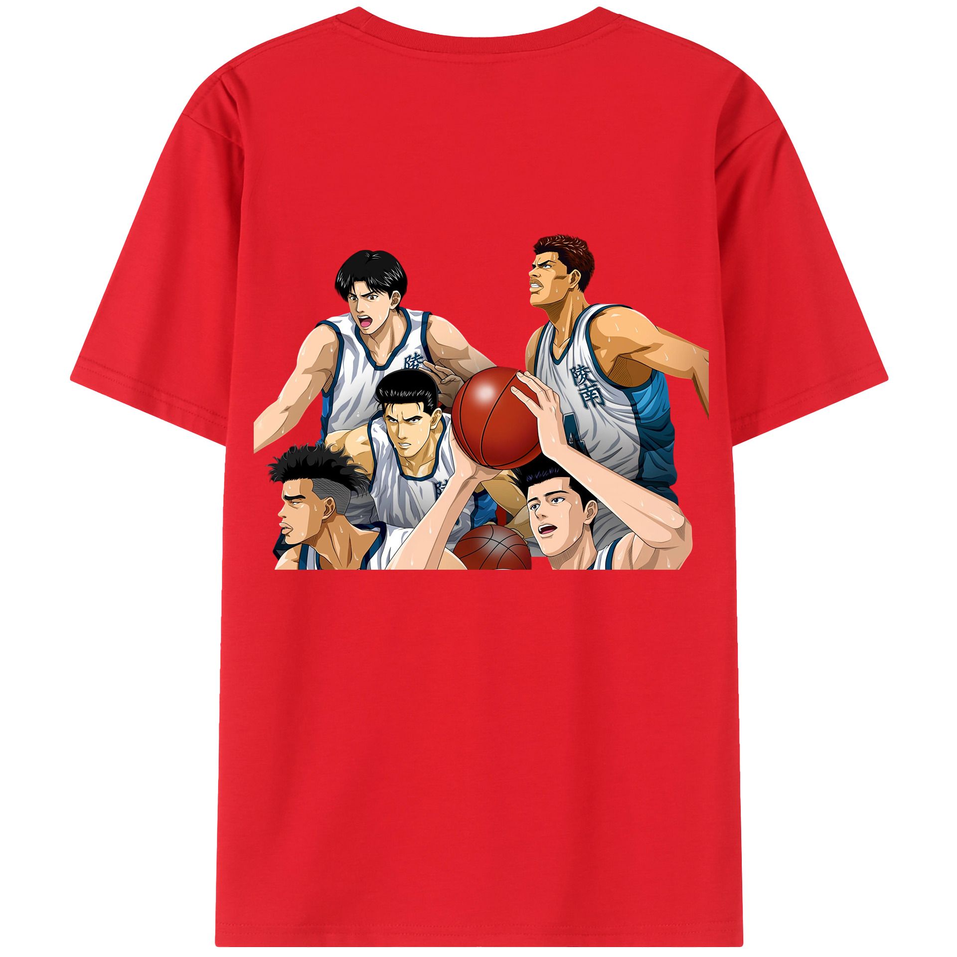 SLAM DUNK／スラムダンク 綿100％半袖Tシャツ（背面プリント）