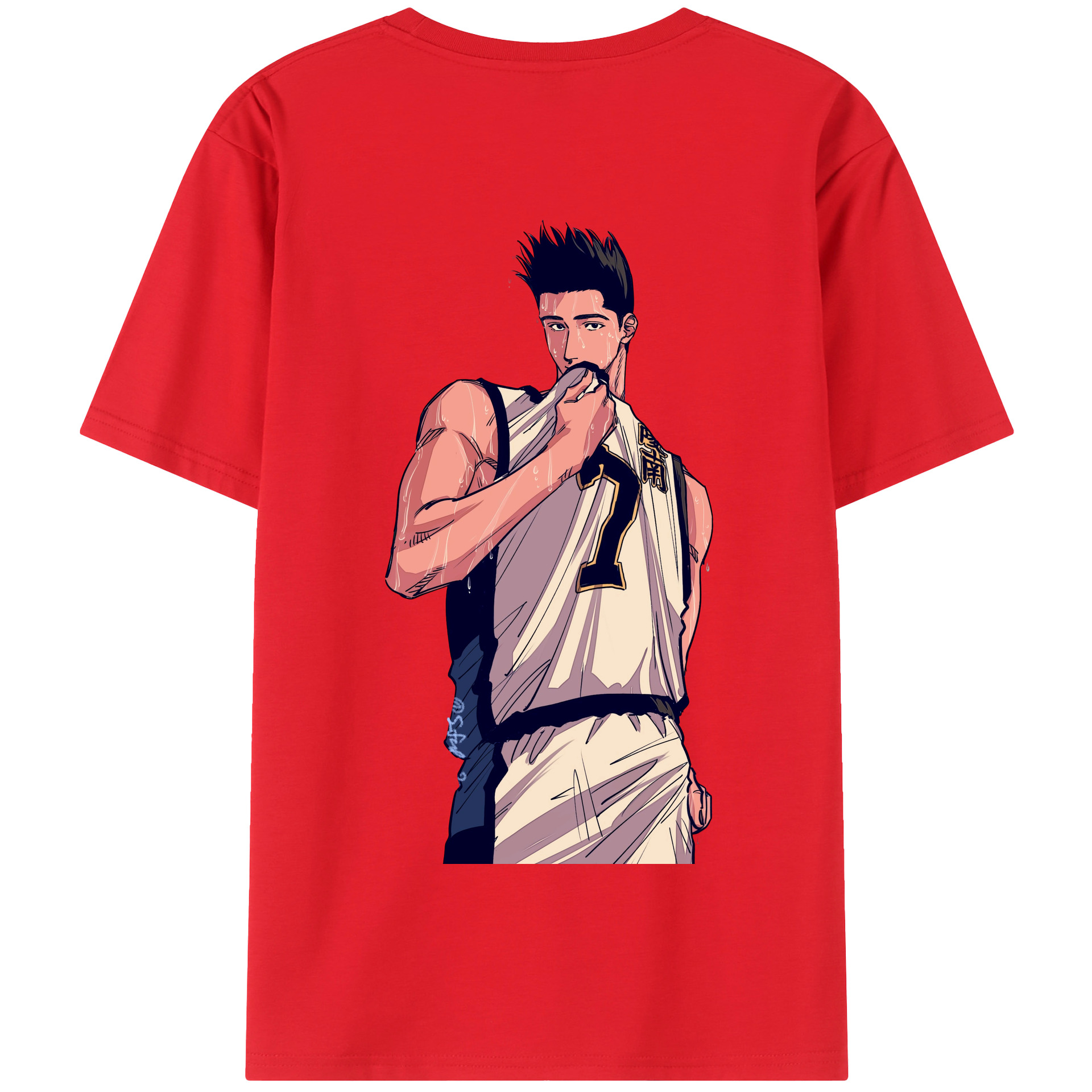 SLAM DUNK／スラムダンク 綿100％半袖Tシャツ（背面プリント）