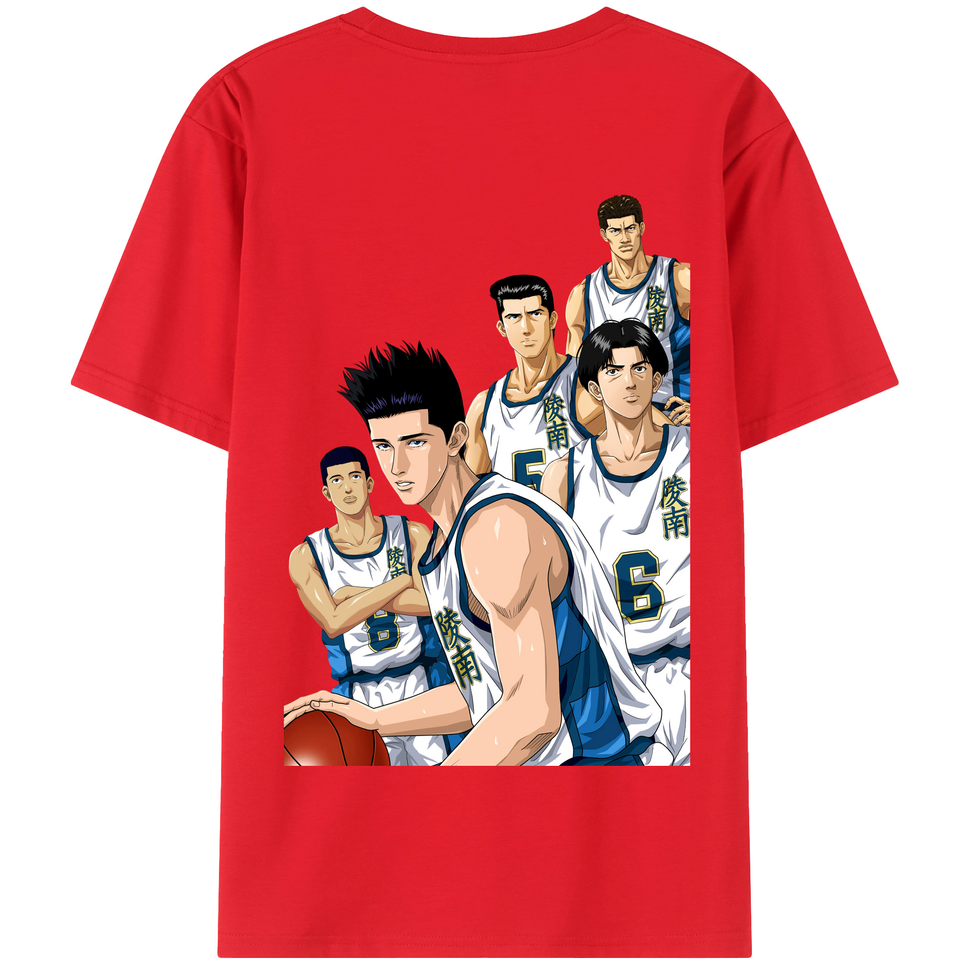 SLAM DUNK／スラムダンク 綿100％半袖Tシャツ（背面プリント）