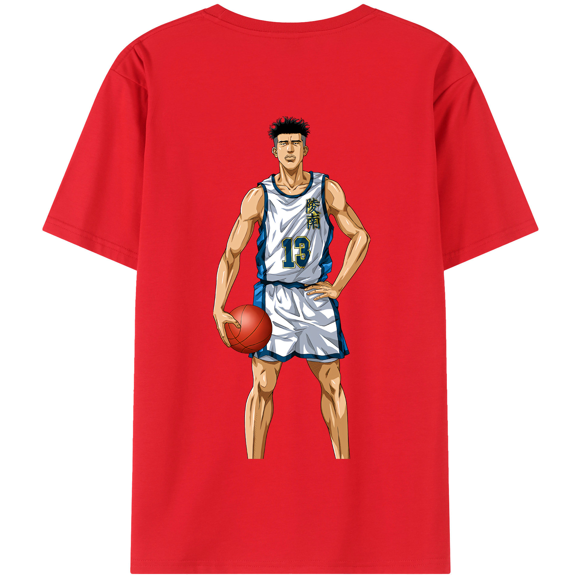 SLAM DUNK／スラムダンク 綿100％半袖Tシャツ（背面プリント）