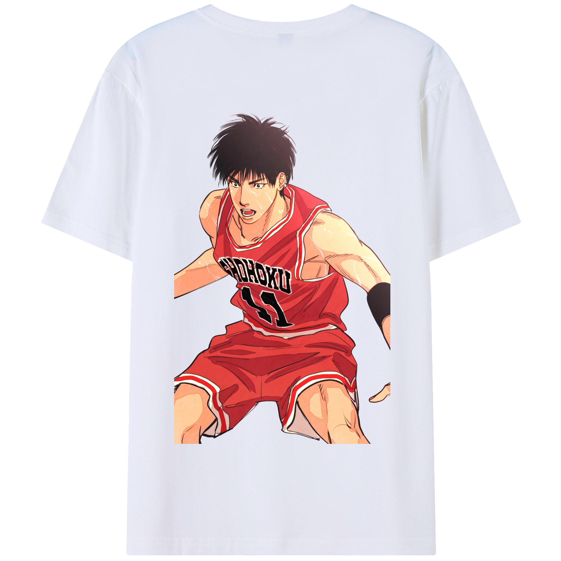 SLAM DUNK／スラムダンク 綿100％半袖Tシャツ（背面プリント）
