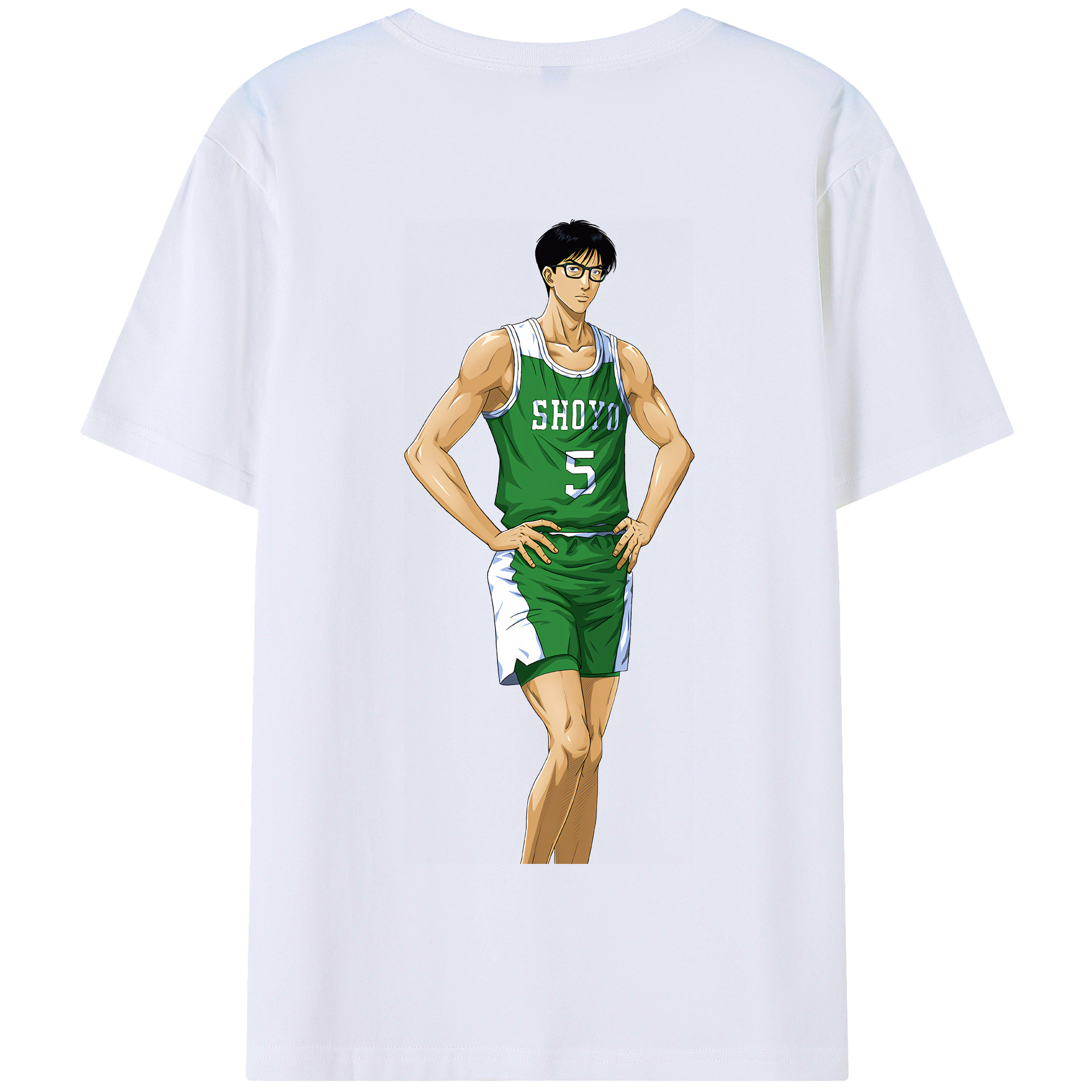 SLAM DUNK／スラムダンク 綿100％半袖Tシャツ（背面プリント）
