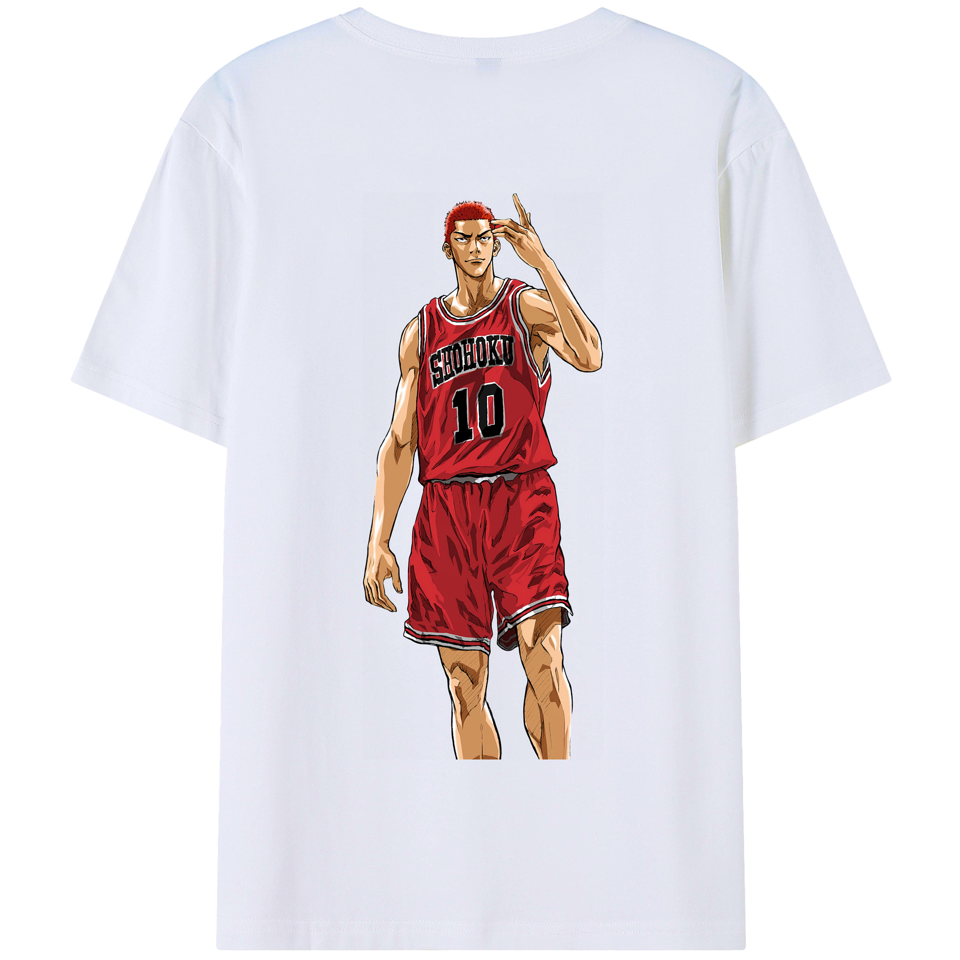 SLAM DUNK／スラムダンク 綿100％半袖Tシャツ（背面プリント）